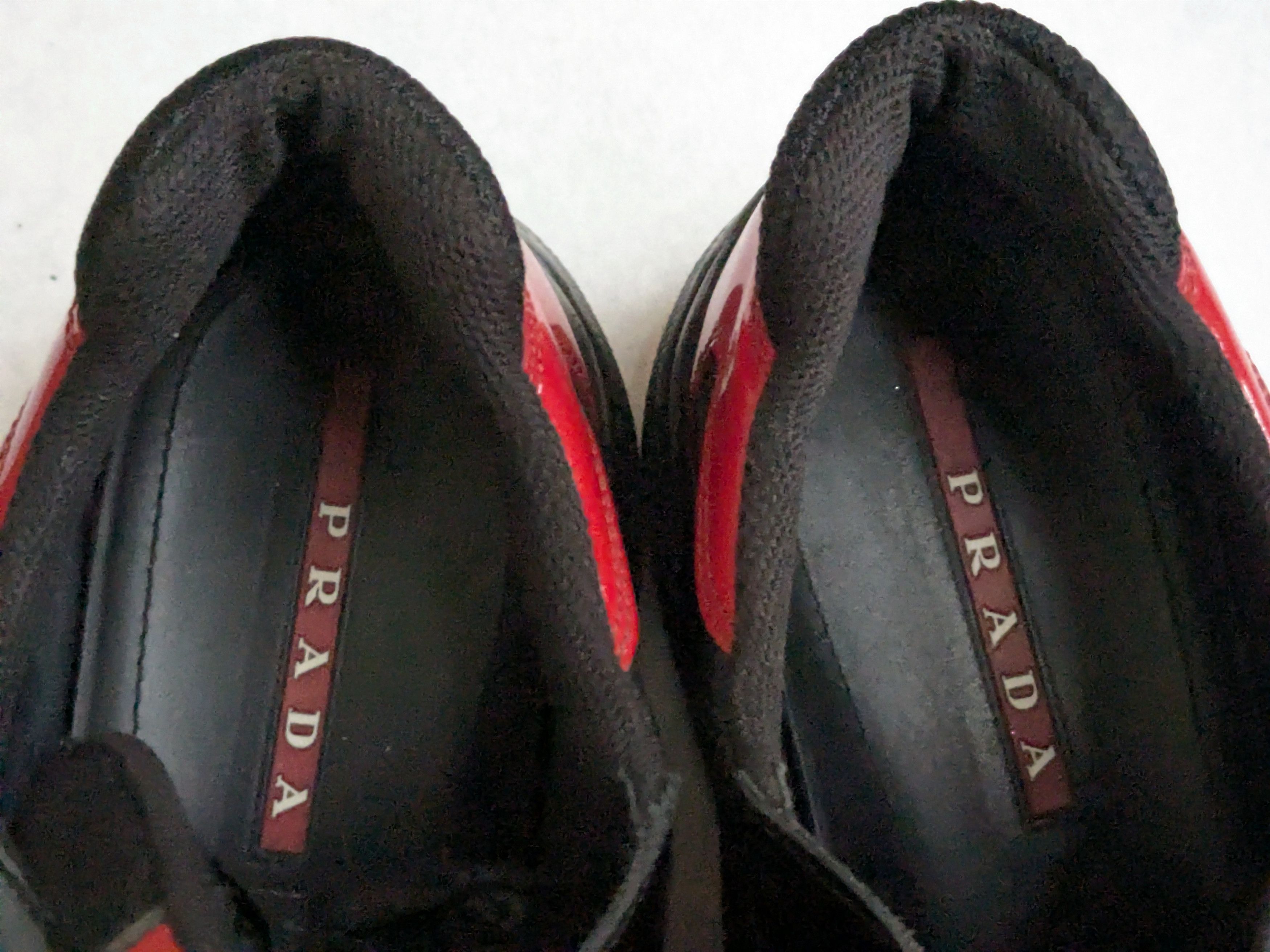 Prada Prada America's Cup Sneakers Red Black Patent 11 Size US 11 / EU 44 - 8 Thumbnail
