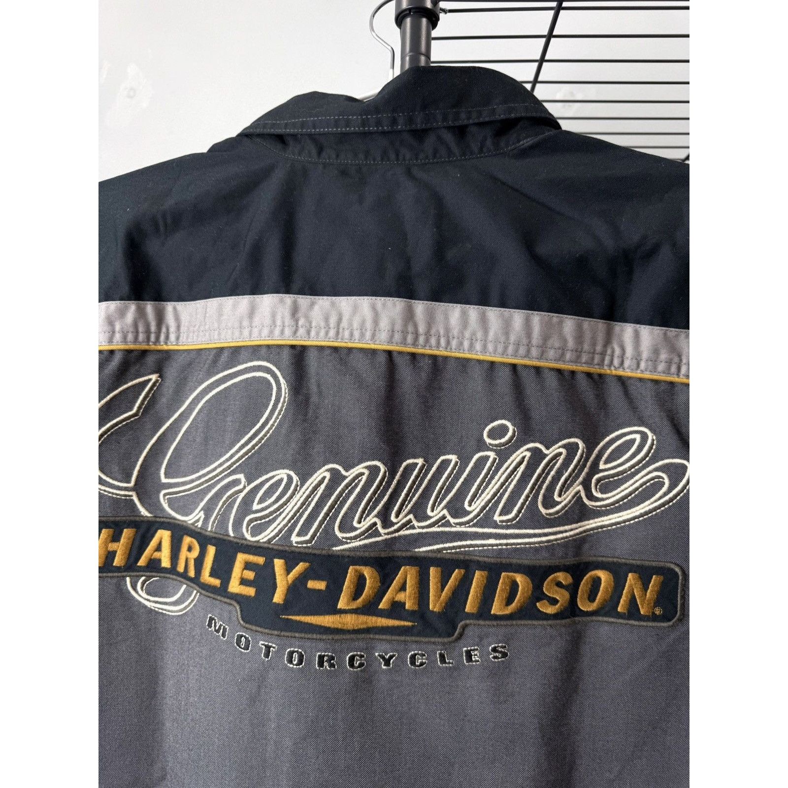 Harley Davidson Vintage Harley Davidson Embroidered Logo Shirt Size US L / EU 52-54 / 3 - 7 Thumbnail