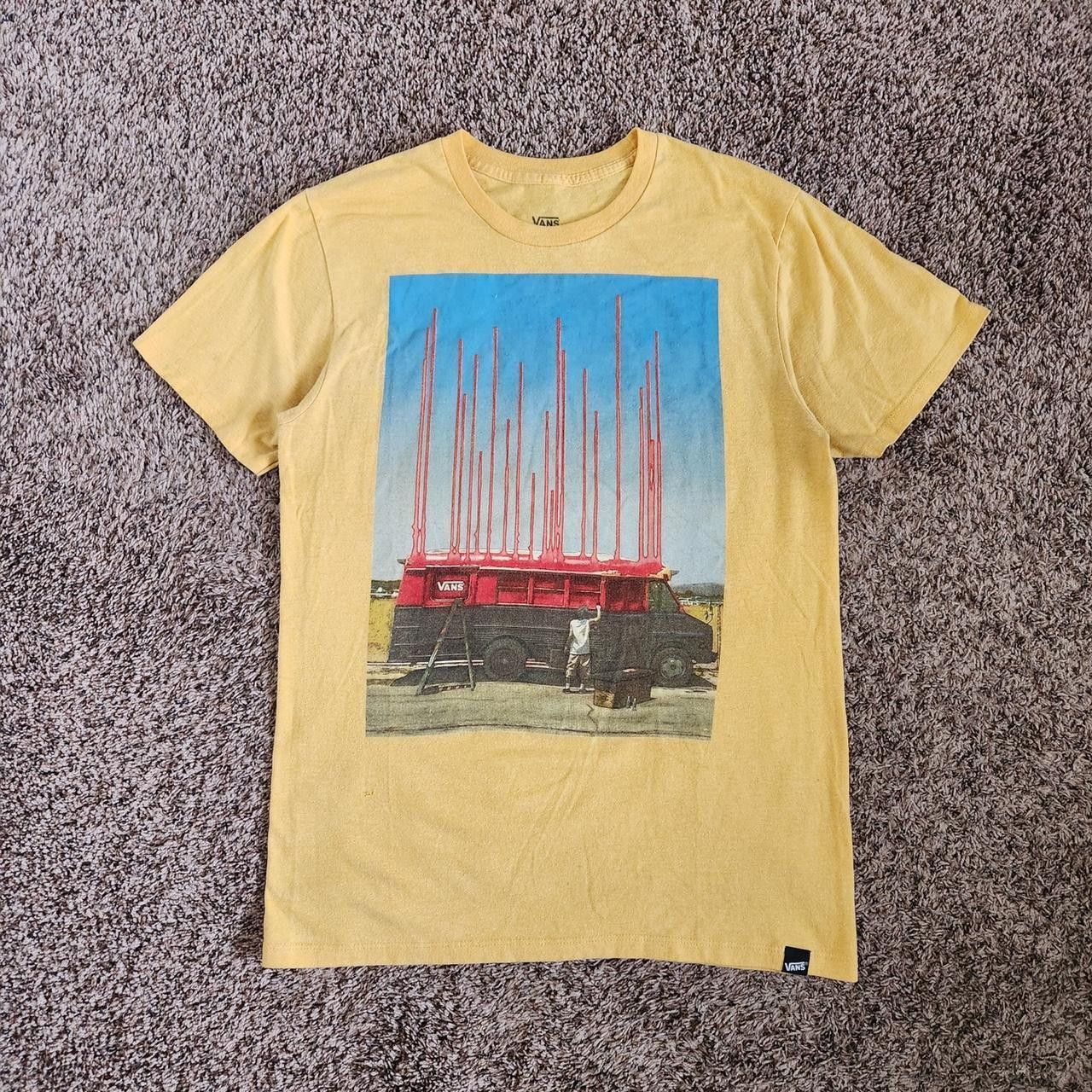 Vans Vans Graphic T-Shirt Classic Yellow Retro Surf Skate Grunge Size US M / EU 48-50 / 2 - 1 Thumbnail