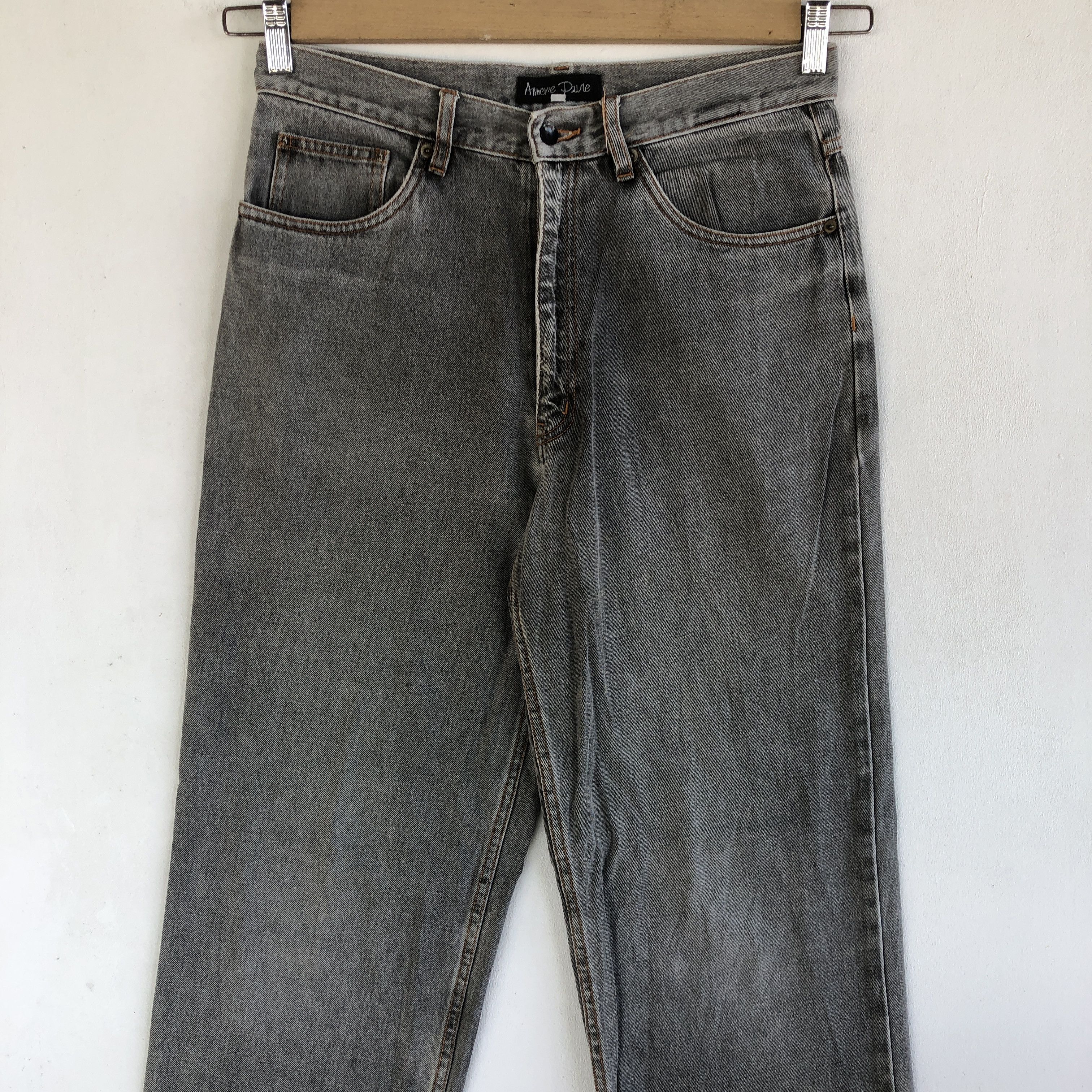 Japanese Brand Vintage Japanese Jeans Ash Grey Denim Amere Pure Pants Size US 30 / EU 46 - 3 Thumbnail