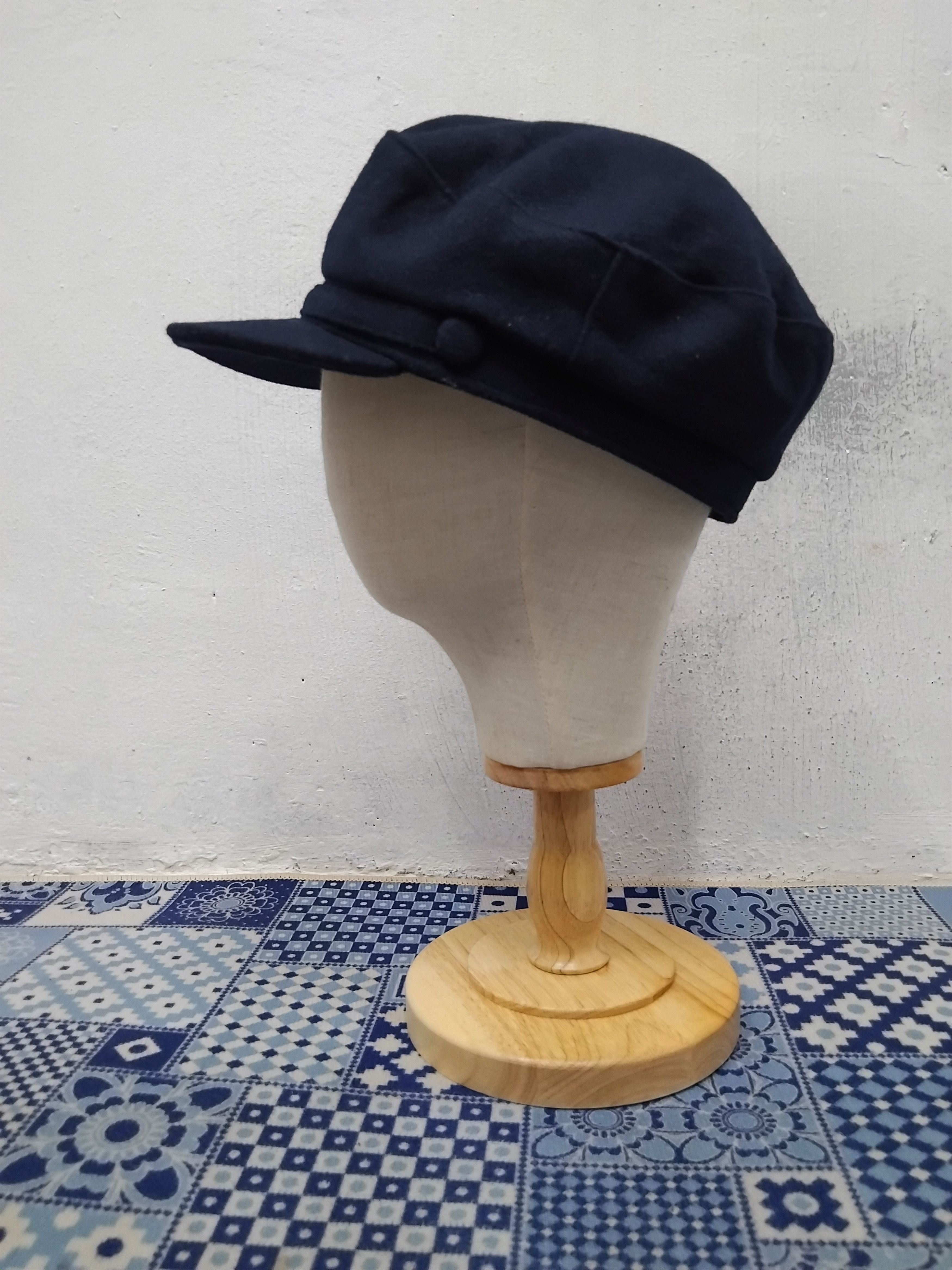 Japanese Brand 💥Case streetwear blue navy captain hat Size 38 - 5 Thumbnail