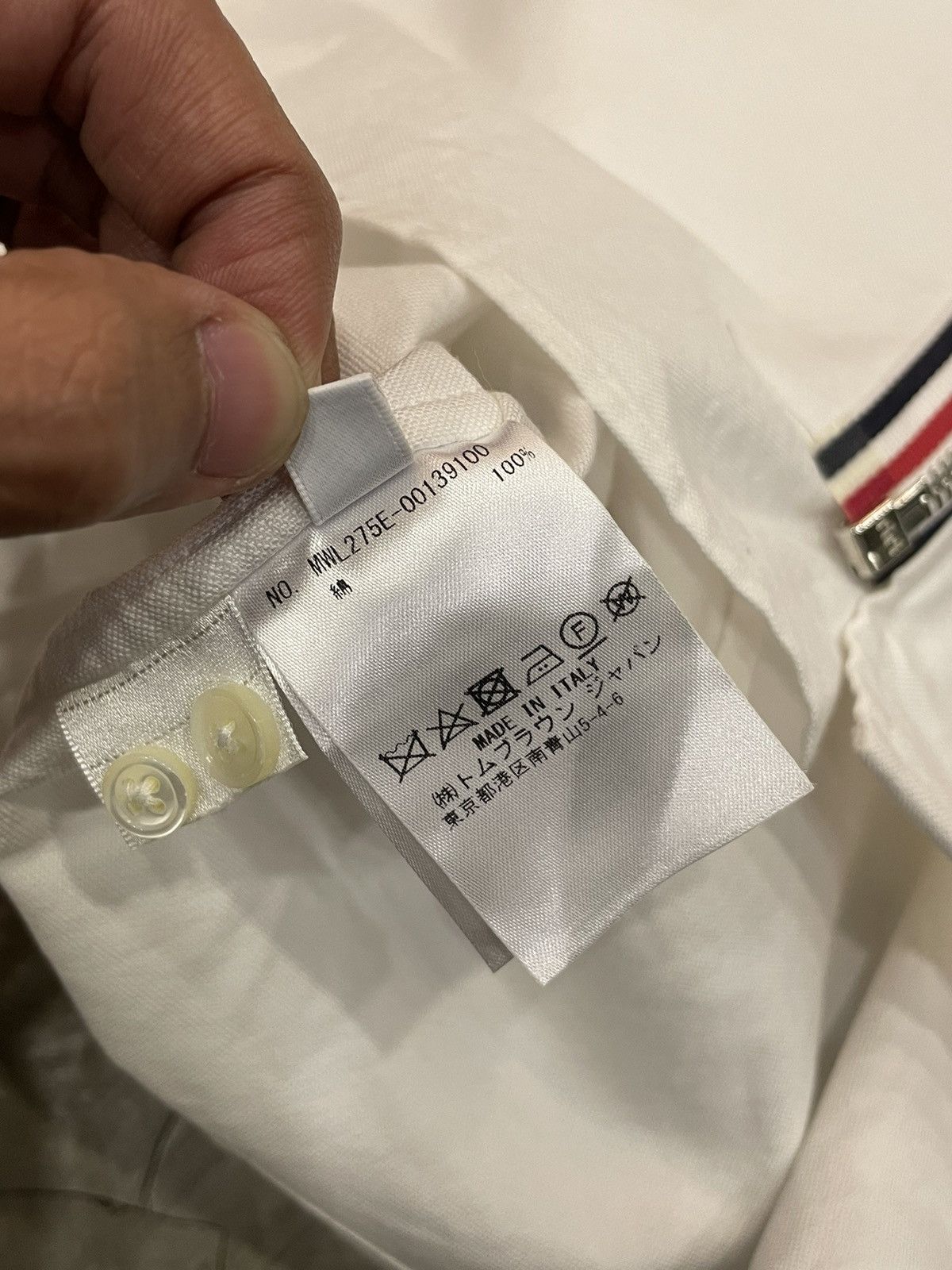 Thom Browne Thom Browne - 4-BAR ZIP-FRONT OXFORD SHIRT Size US M / EU 48-50 / 2 - 16 Thumbnail