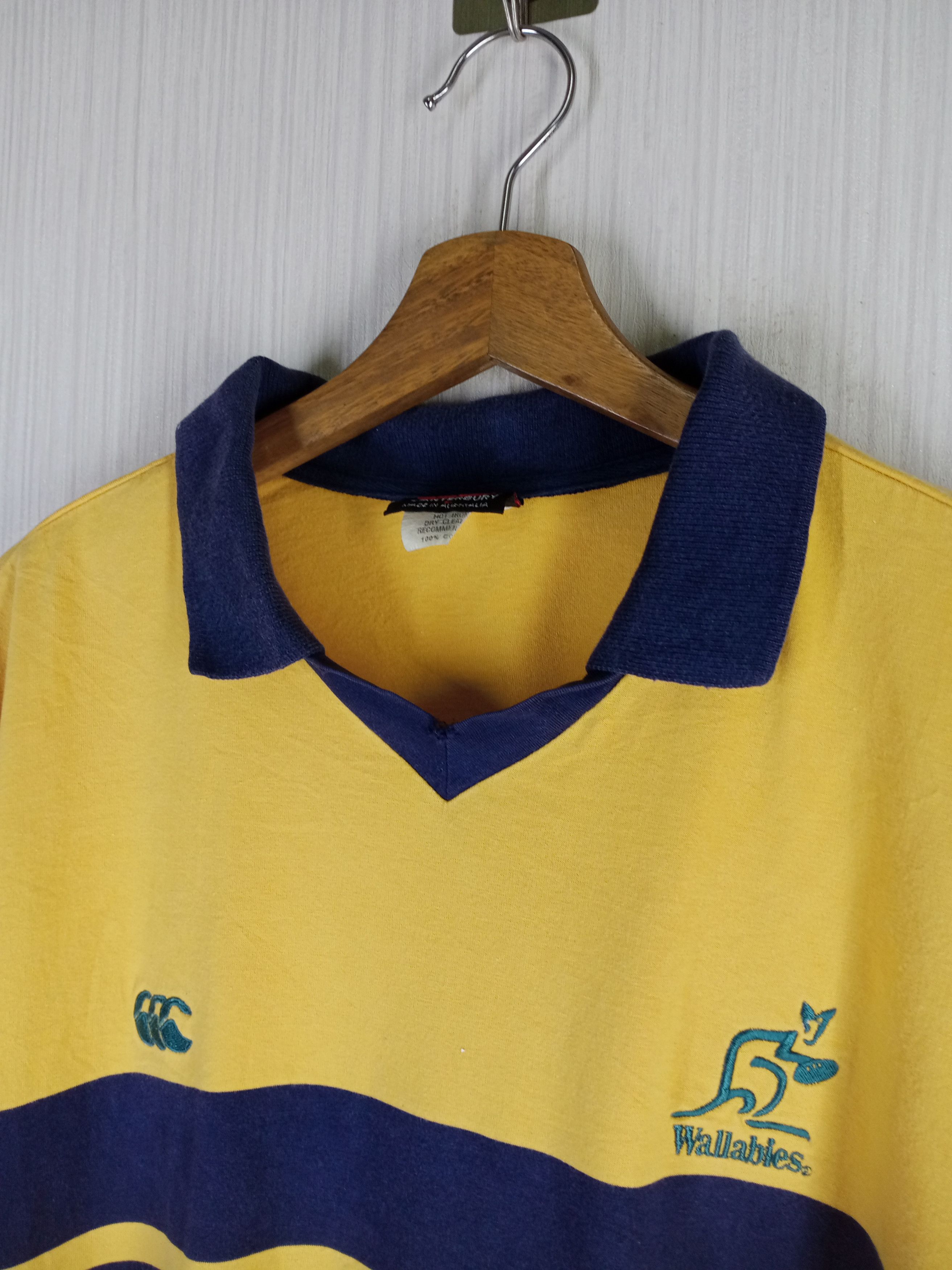Canterbury of New Zealand Rare Vintage Canterbury Wallabies Australia Polo Shirt Size US L / EU 52-54 / 3 - 4 Thumbnail