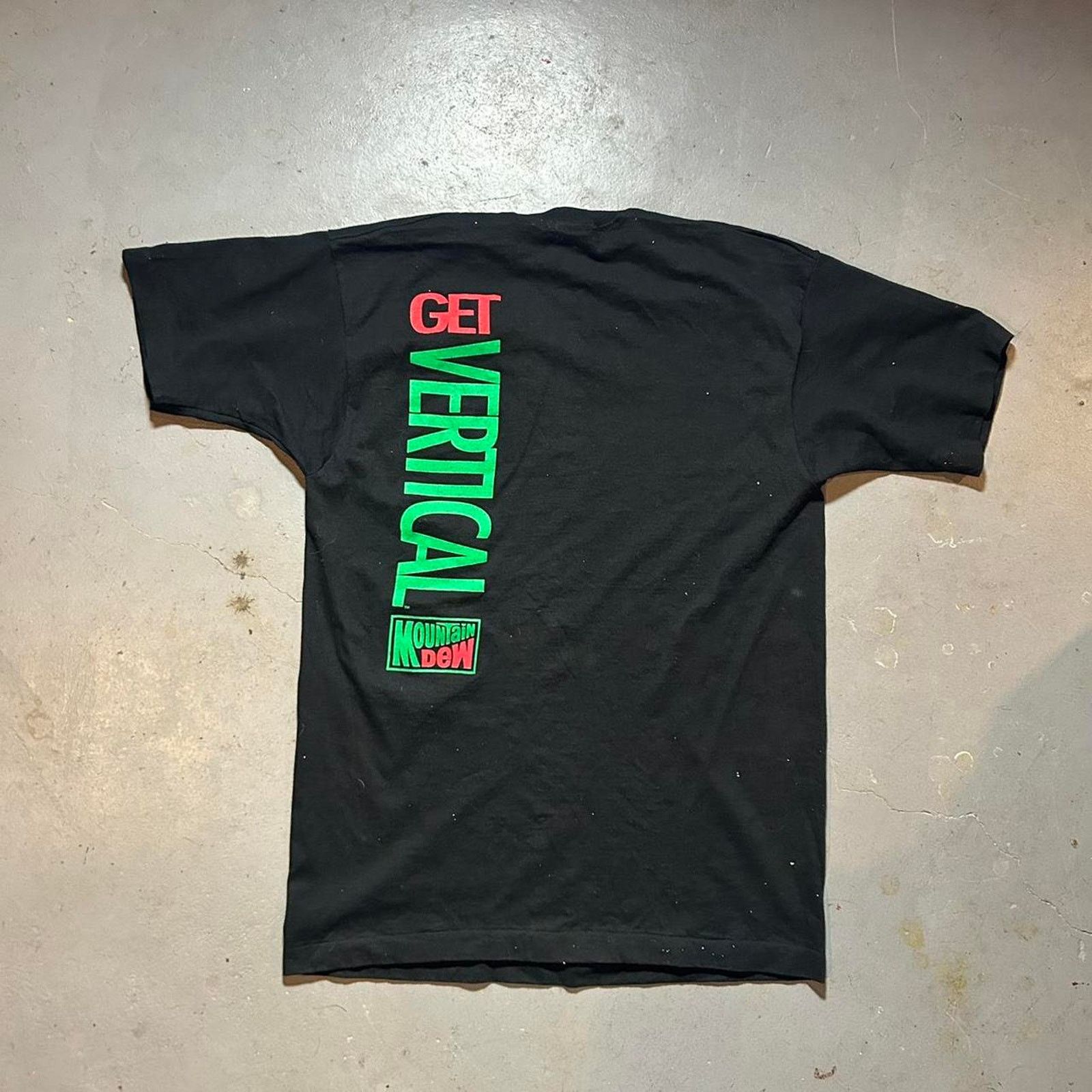 Fruit Of The Loom 90s black mountain dew brand tee shirt usa fotl Size US L / EU 52-54 / 3 - 2 Thumbnail