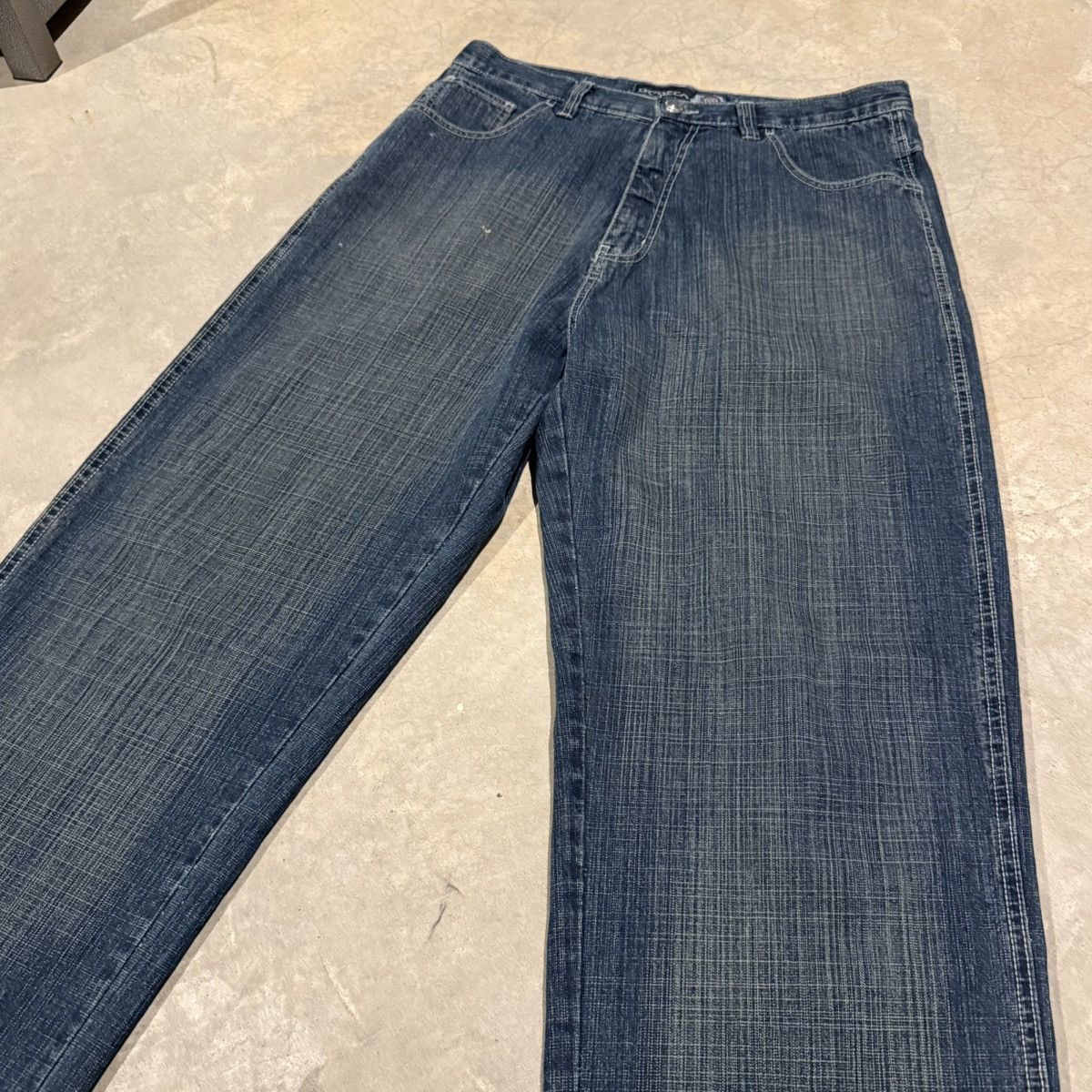 Vintage Vtg 2000s Baggy Mudwash Faded Jeans ERD Grunge Southpole Y2K Size US 35 - 3 Thumbnail