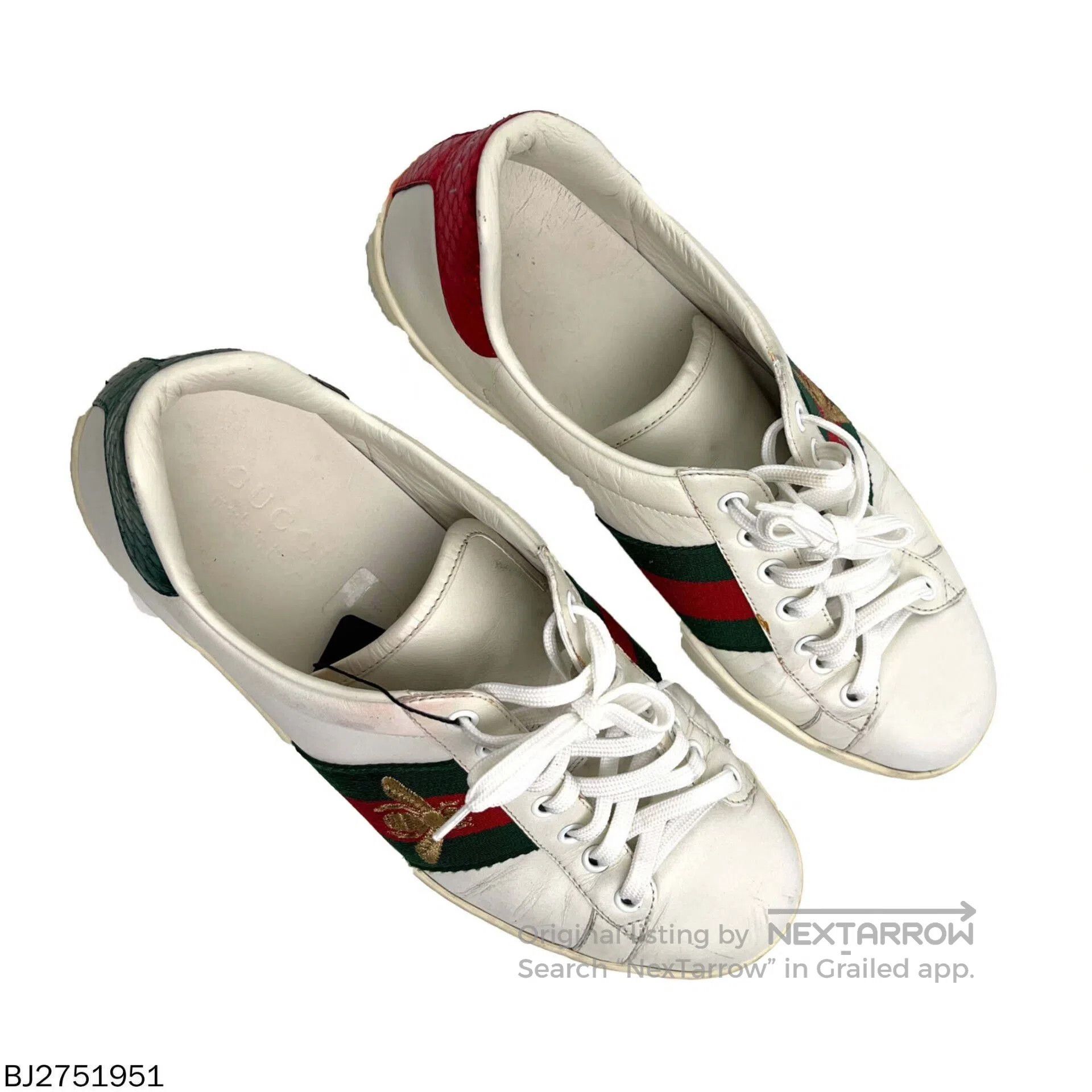 Gucci gucci ace embroidered bee lace-up sneakers. Size US 8 / EU 41 - 2 Thumbnail