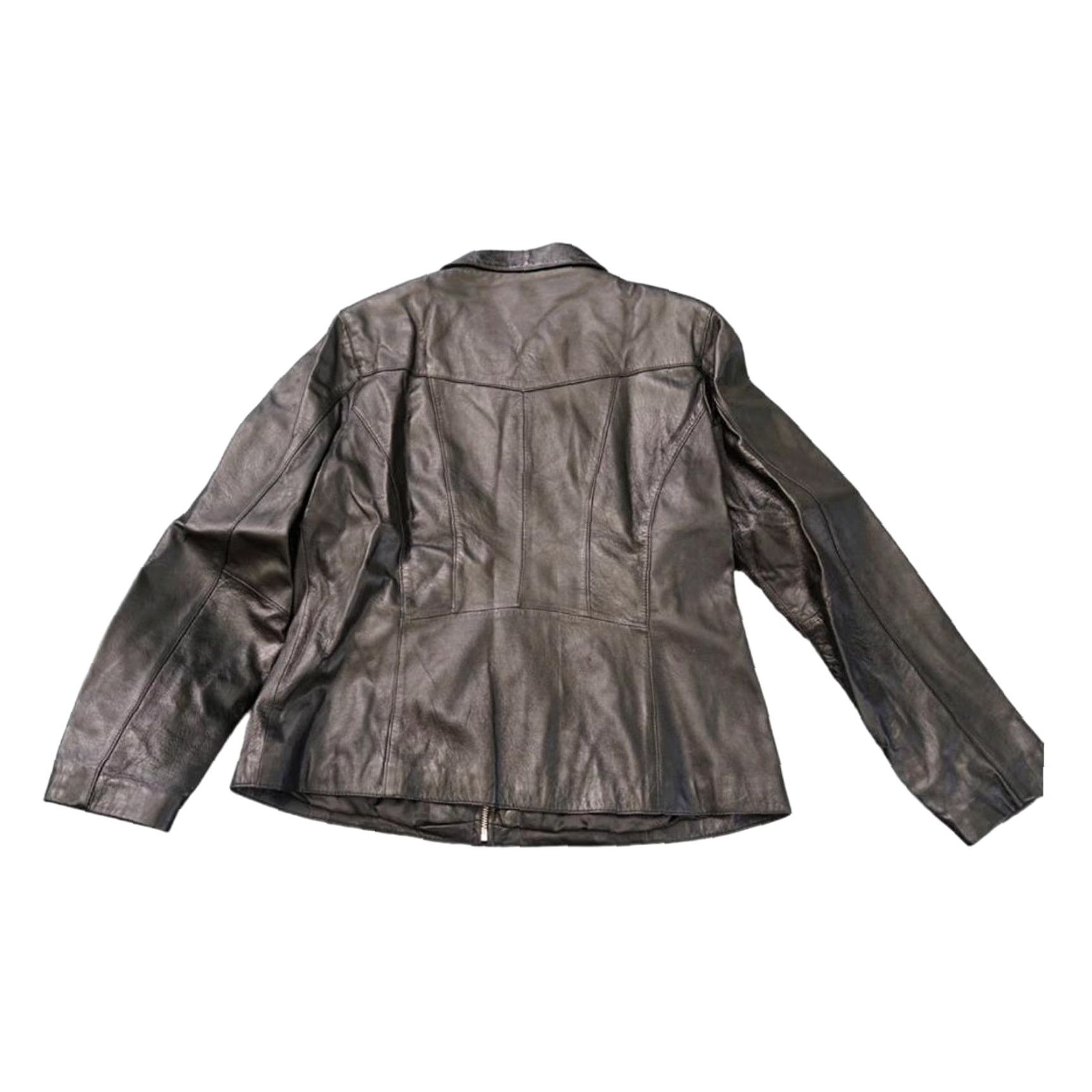 Wilson VINTAGE Wilson's Leather Maxima Women's Jacket Coat Black Zipper Large Size L / US 10 / IT 46 - 2 Thumbnail