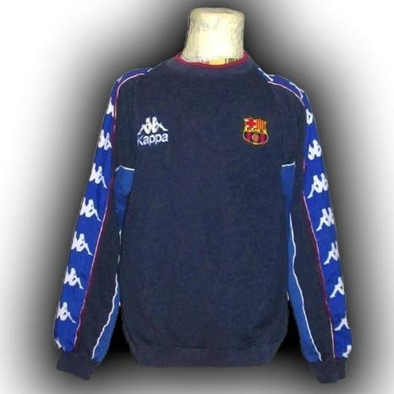 Kappa Fc Barcelona Spain 1995 1996 1997 Sweatshirt Training Jersey Size US M / EU 48-50 / 2 - 1 Thumbnail