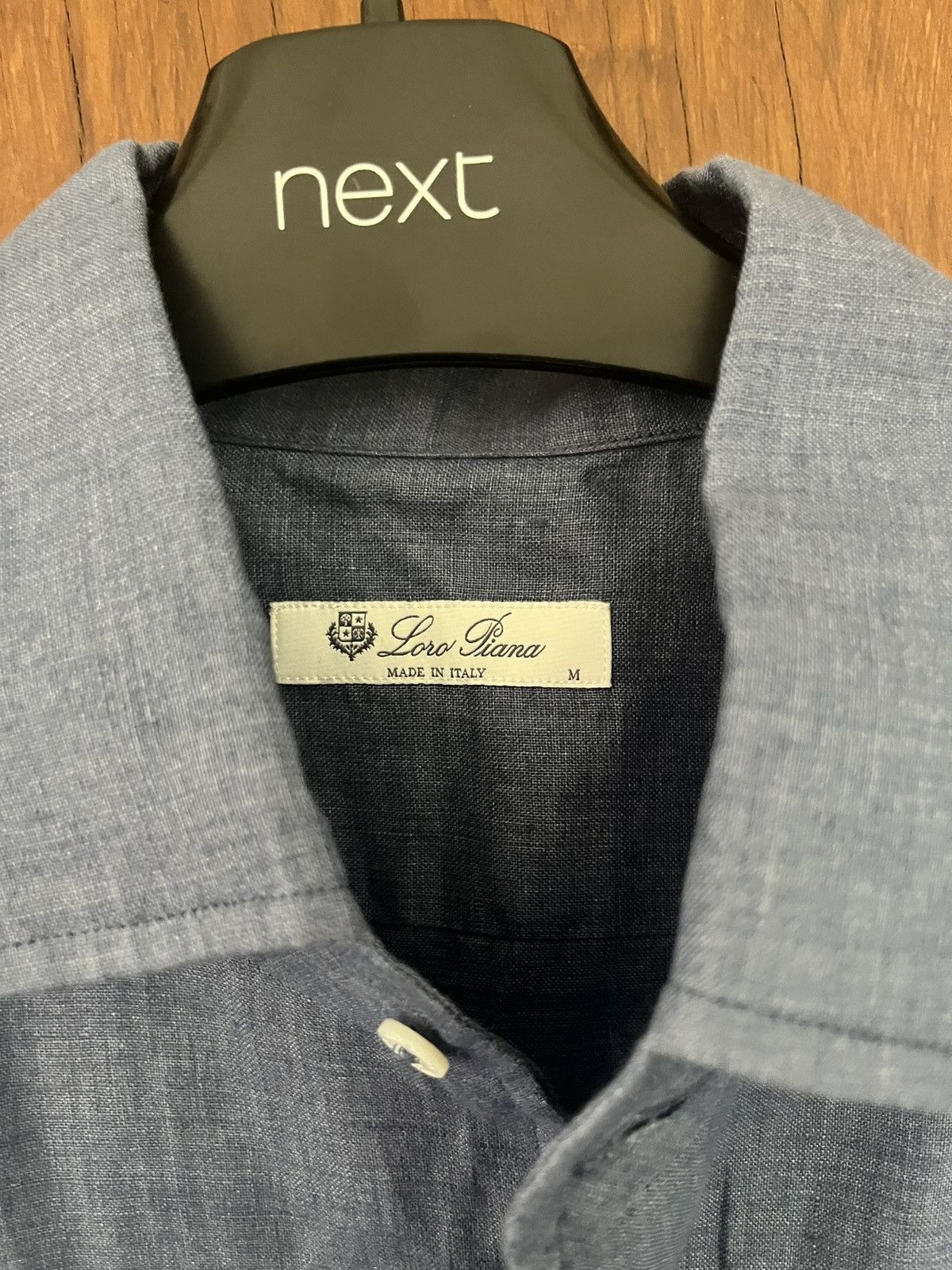 Loro Piana Loro piana blue linen shirt size medium Size US M / EU 48-50 / 2 - 2 Thumbnail