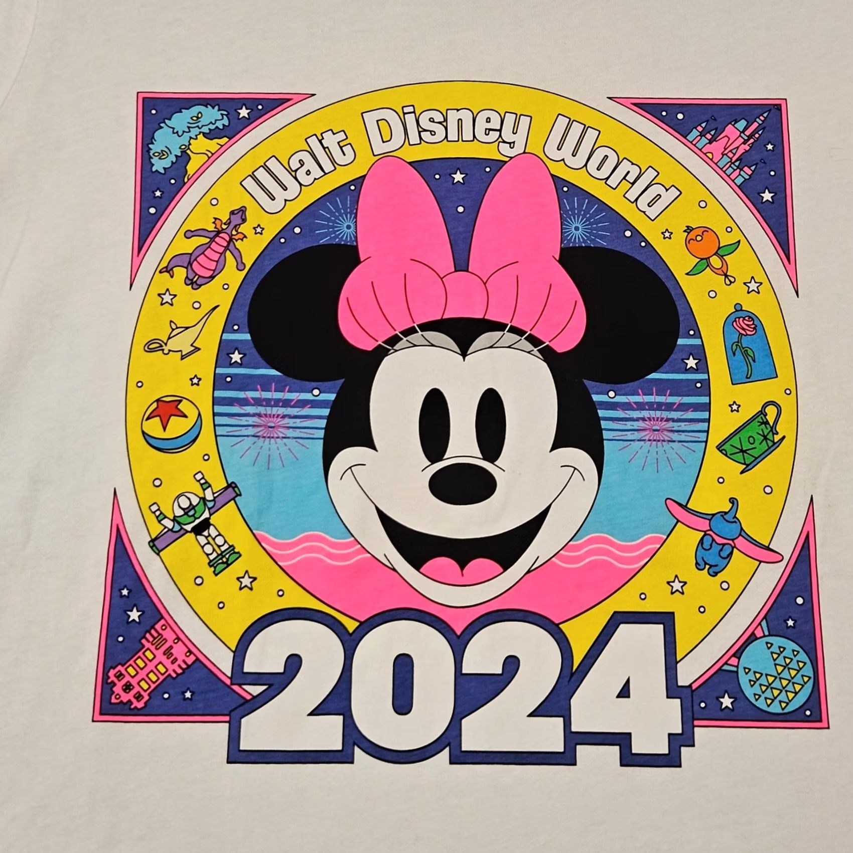 Disney Disney Walt Disney World Minnie Mouse Shirt Womens 1X White 2024 NWT Short Sleeve T Size XL / US 12-14 / IT 48-50 - 3 Thumbnail