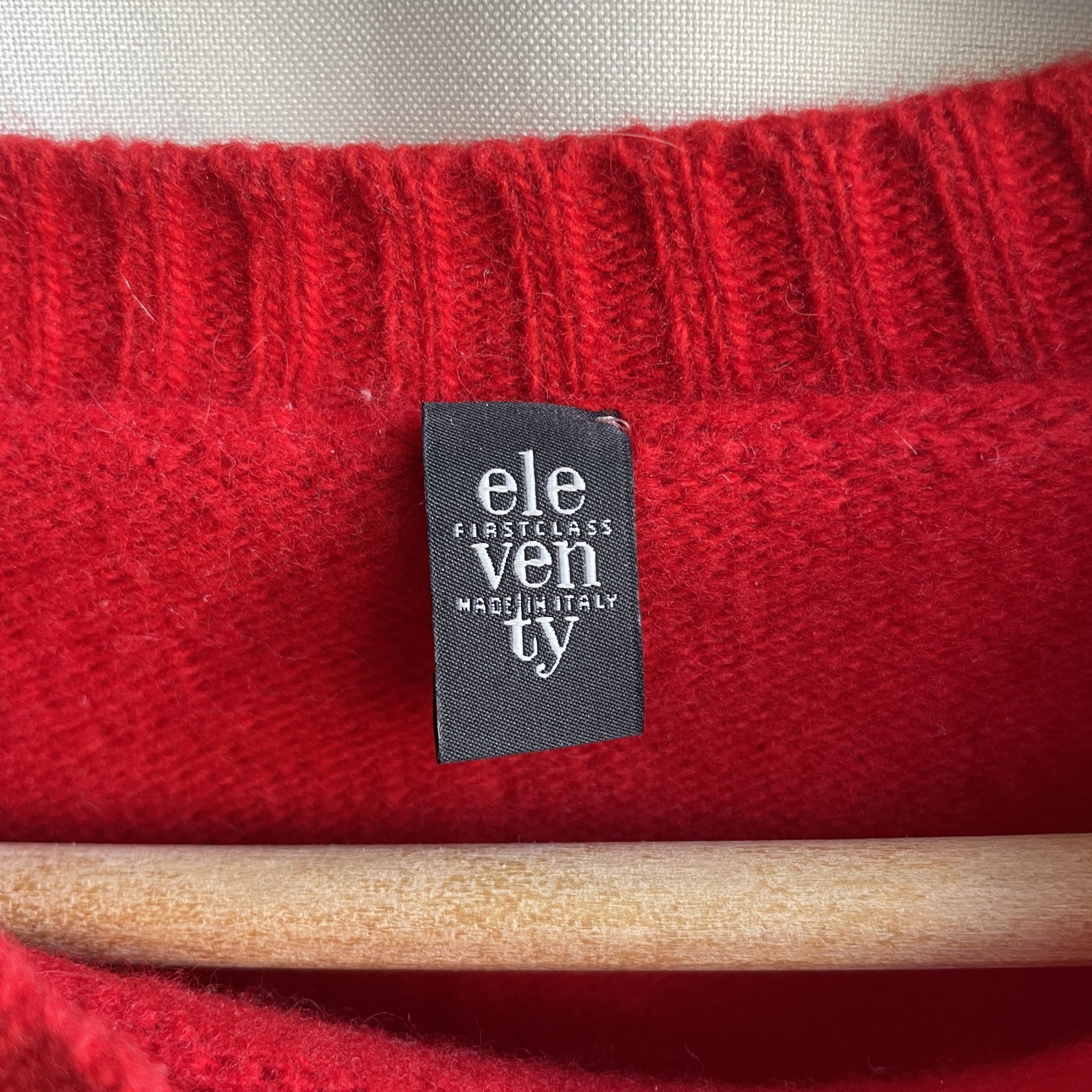 Eleventy Eleventy Womens Star Wool Mohair Sweater Size L Size L / US 10 / IT 46 - 6 Thumbnail