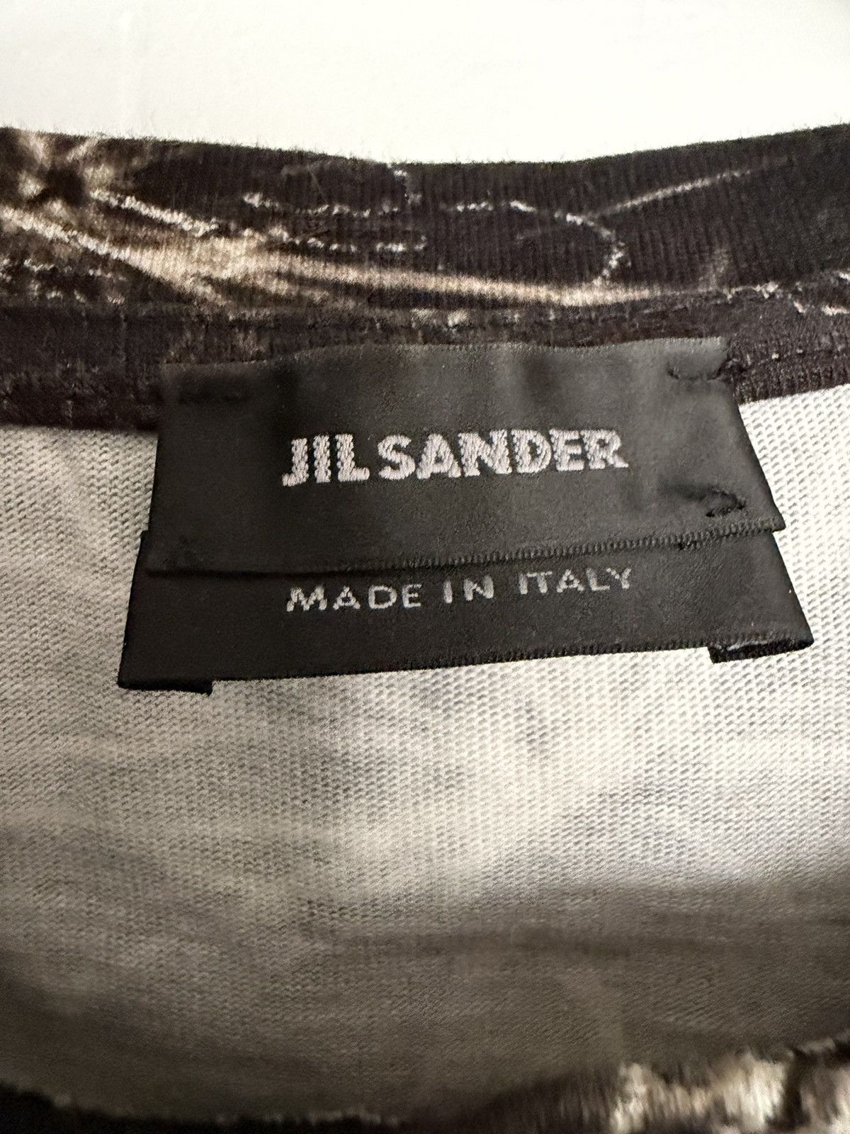 Jil Sander Jil Sander Mens Graphic T-Shirt Size XL Black Cotton Size M Size US M / EU 48-50 / 2 - 2 Thumbnail