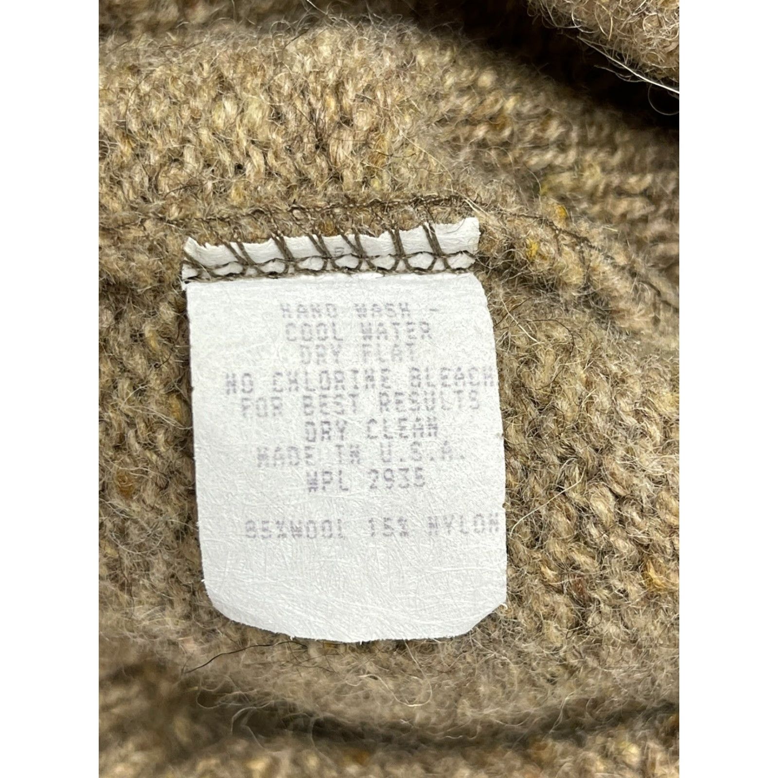 Vintage VINTAGE Alps Fine Women's Apparel Wool Knit Cardigan Sweater Casual Long Sleeve Brown L 80s 90s Size L / US 10 / IT 46 - 4 Thumbnail