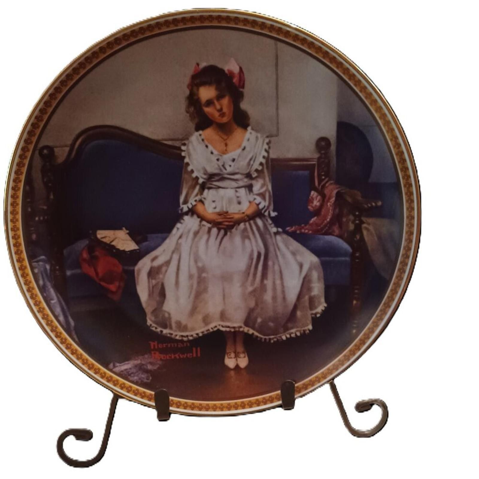 Other Norman Rockwell "Waiting at the Dance" Plate Knowles 1983 Size ONE SIZE - 1 Thumbnail