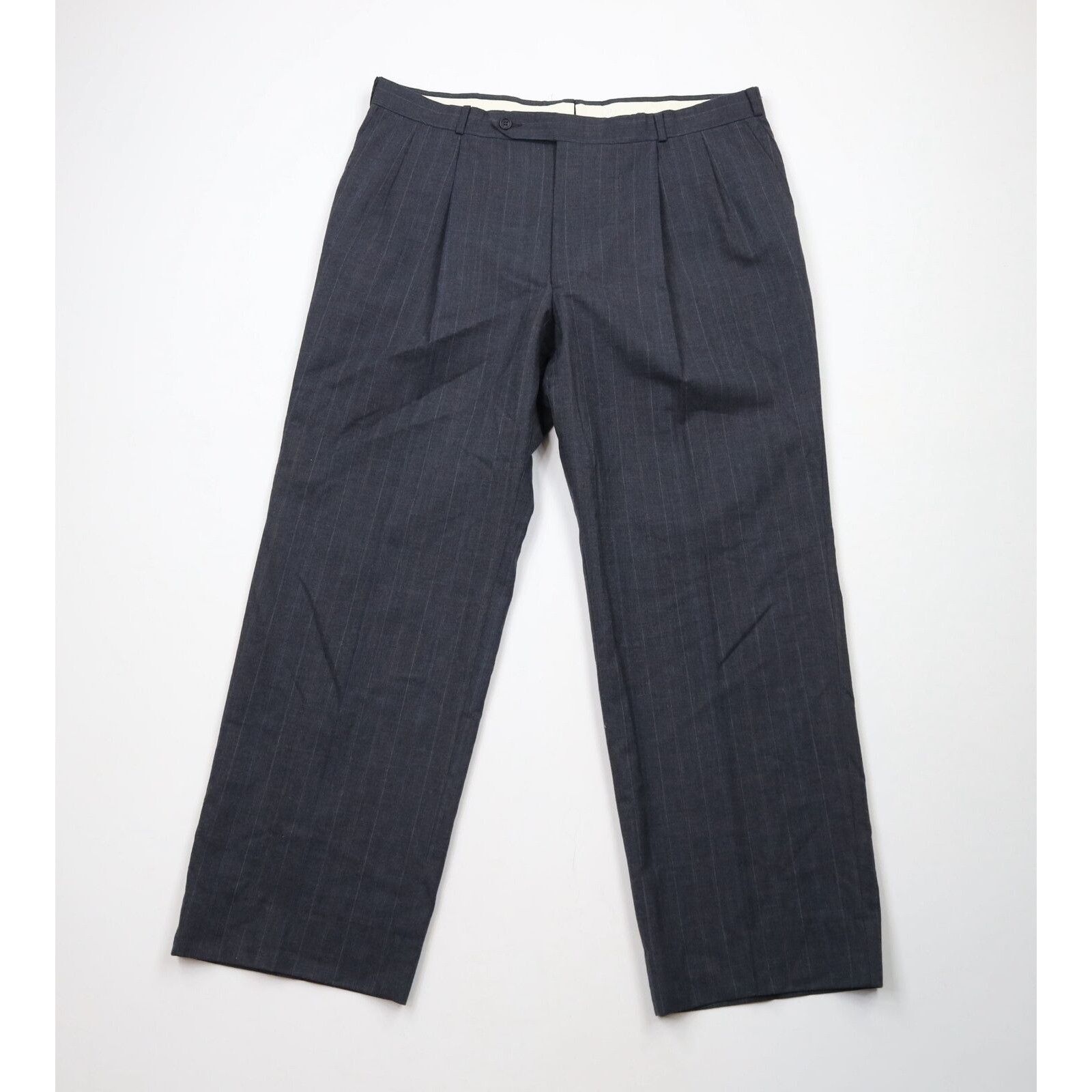 Vintage Vintage 70s Streetwear Wool Striped Bell Bottoms Pants Size US 38 / EU 54 - 1 Thumbnail