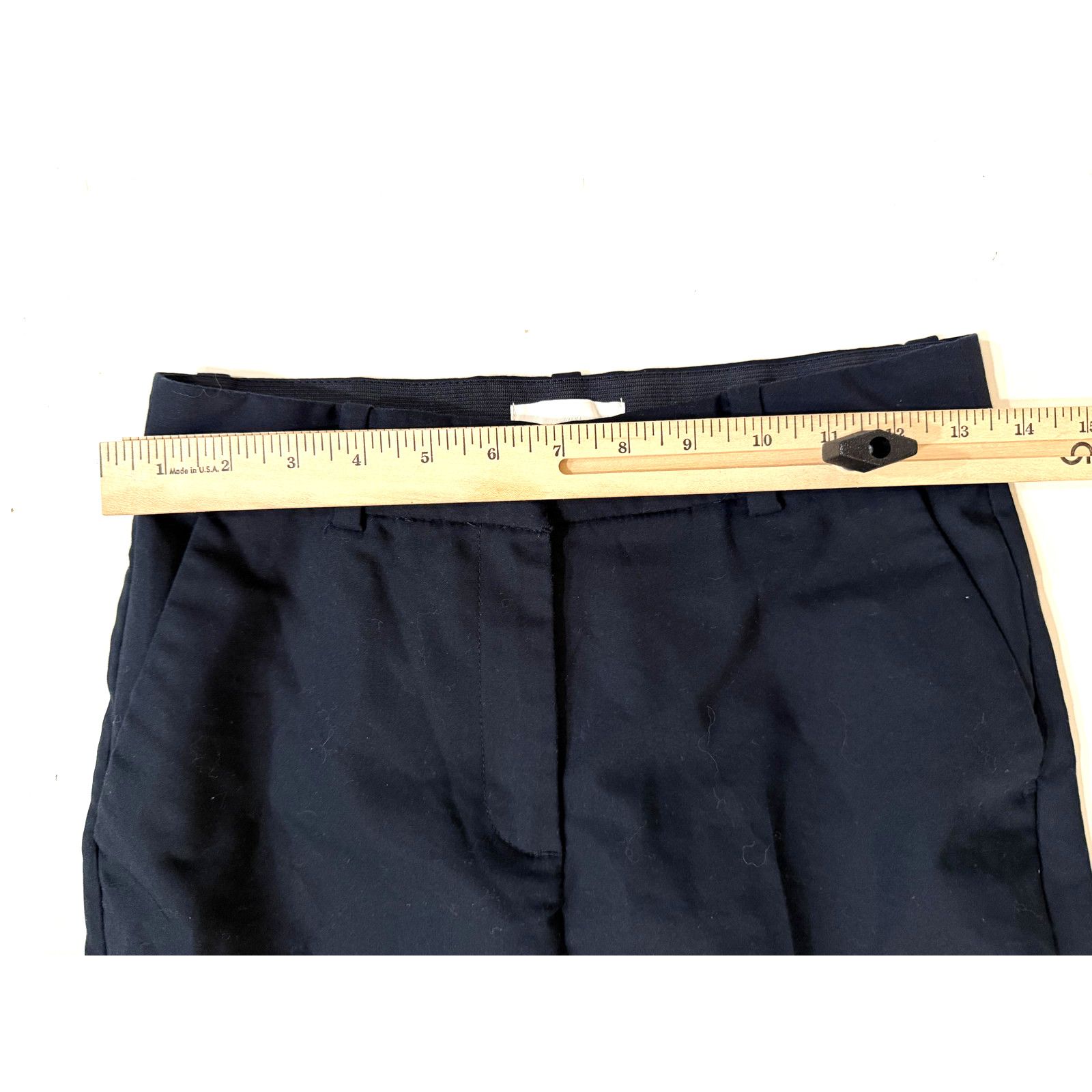 H&M H&M Pants Womens 4 Navy Blue Tapered Ankle Dress Slacks Size 27" / US 4 / IT 40 - 4 Thumbnail