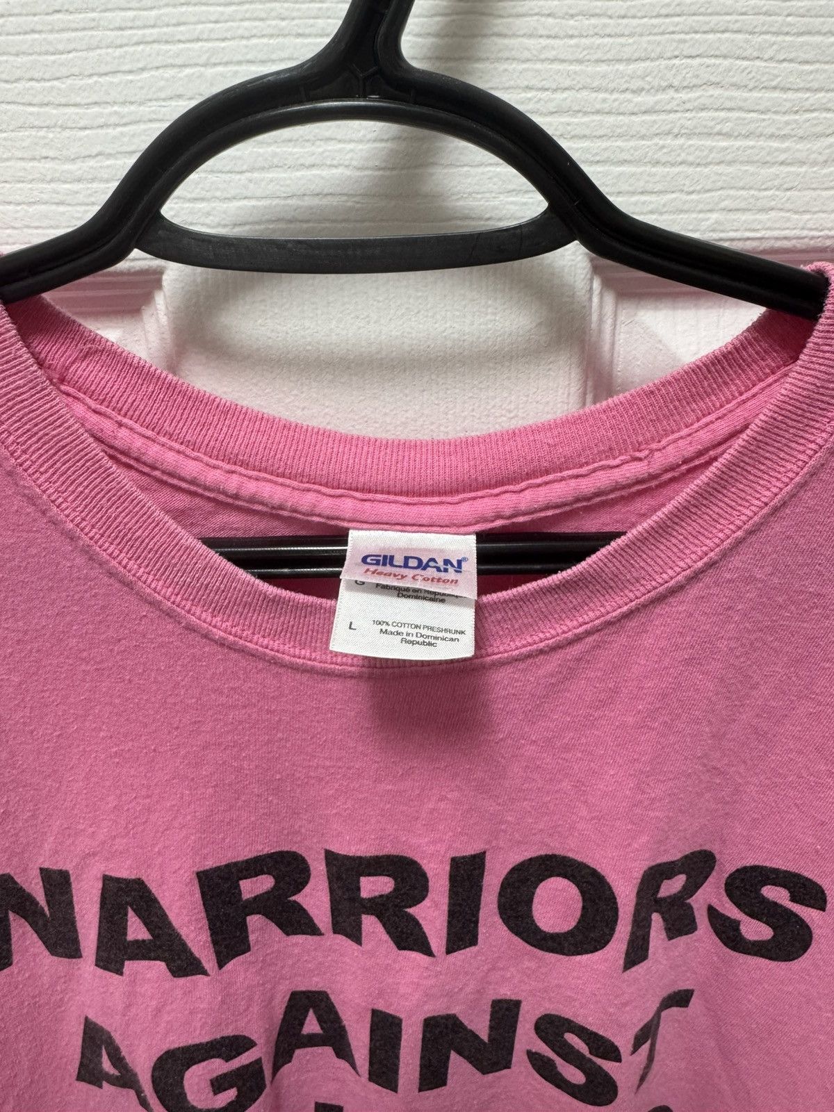 Gildan Gildan Pink Warriors Against Bullying Humor Text Vintage Size US L / EU 52-54 / 3 - 5 Thumbnail