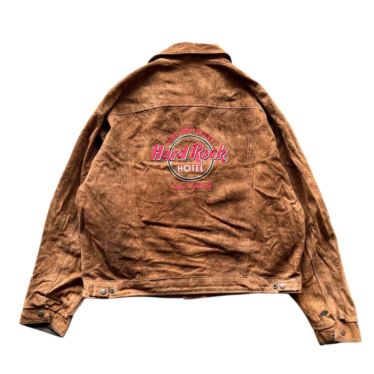 Hard Rock Cafe Vintage Hard Rock Hotel Las Vegas Suede Leather Jacket Size US L / EU 52-54 / 3 - 1 Thumbnail