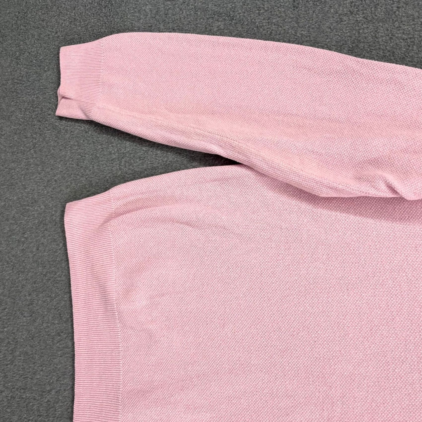 Brooks Brothers Brooks Brothers 346 Pink V Neck Sweater Knit Top Mens L Linen Cotton Preppy Golf Size US L / EU 52-54 / 3 - 6 Thumbnail