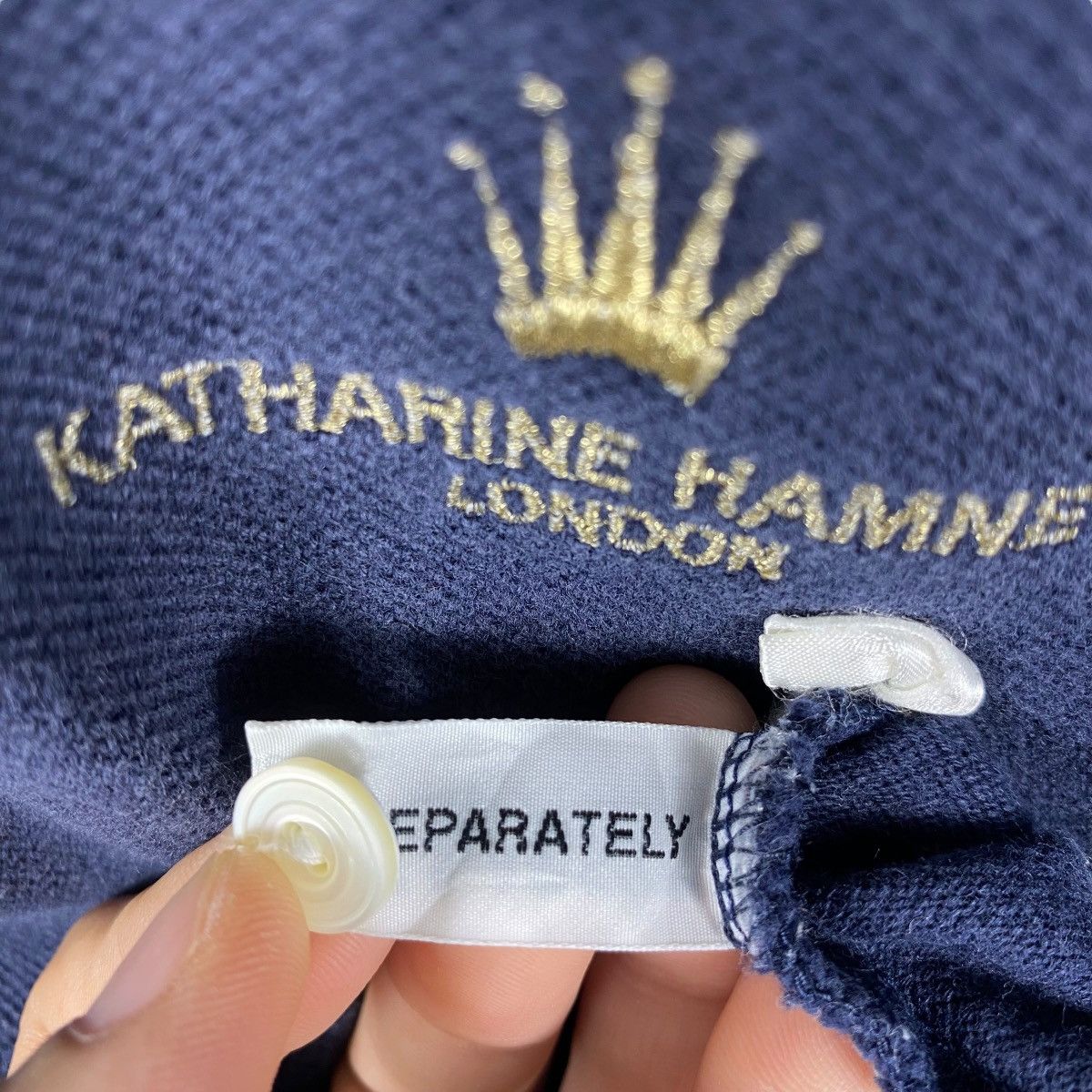 Katharine Hamnett London Vintage KATHARINE HAMNETT LONDON Small Logo Polo Shirt Large Size US L / EU 52-54 / 3 - 6 Thumbnail