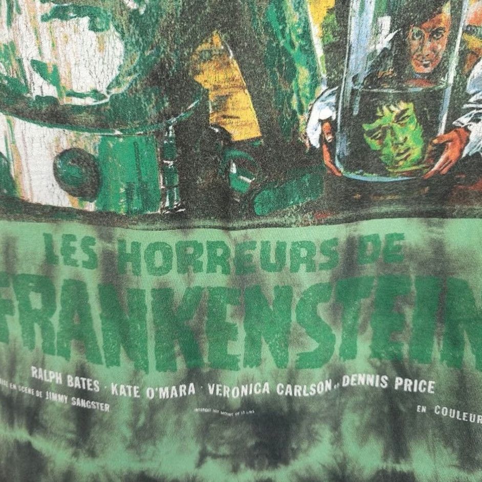 House of CB Horrors Of Frankenstein T Shirt Mens Size Medium Green Hammer House Of Horror Tie Dye Size US M / EU 48-50 / 2 - 4 Thumbnail