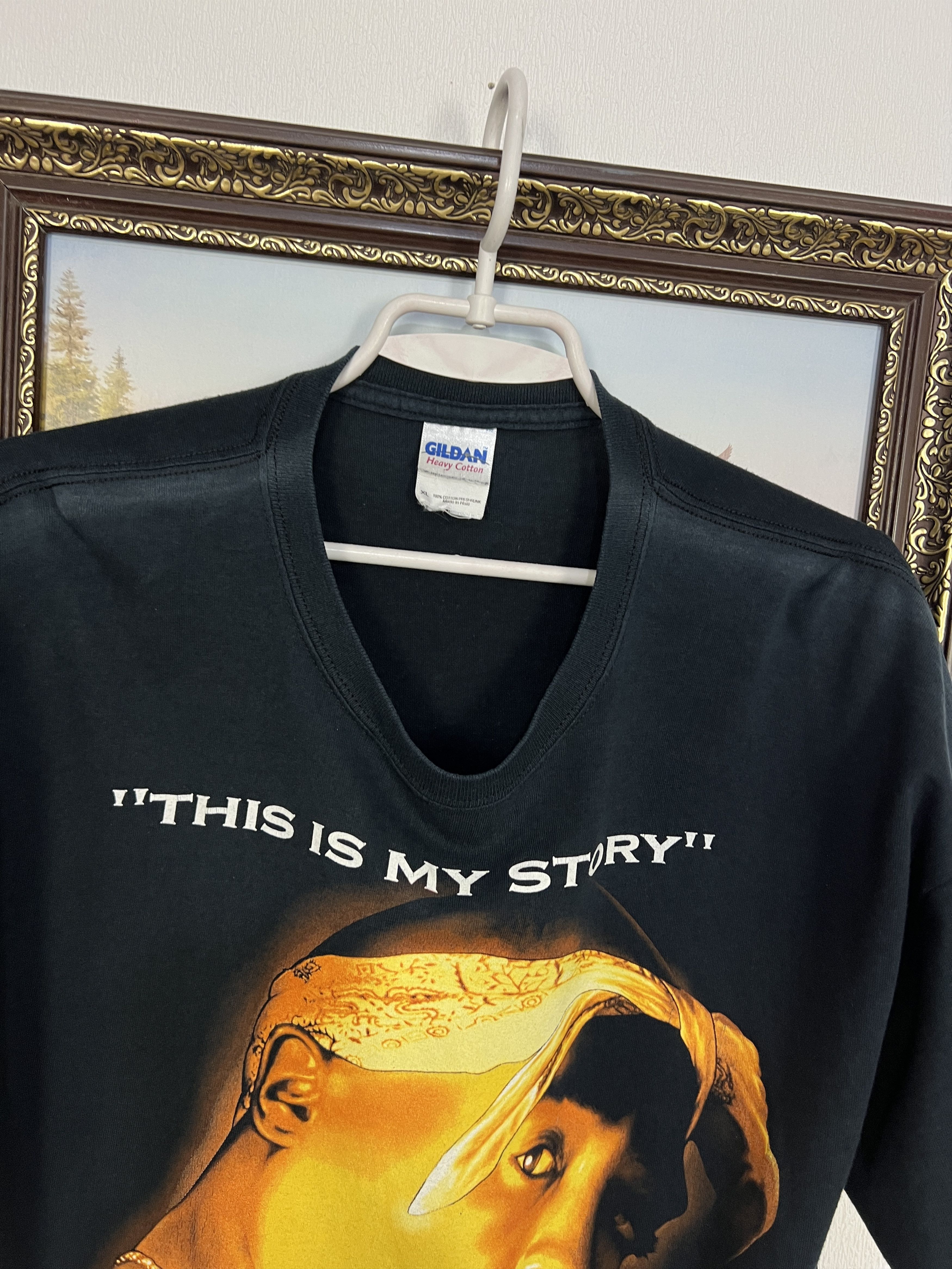 Vintage Rap Tee 2Pac Shirt Hip Hop Tupac Shakur Resurrection Shirt Size US XL / EU 56 / 4 - 7 Thumbnail