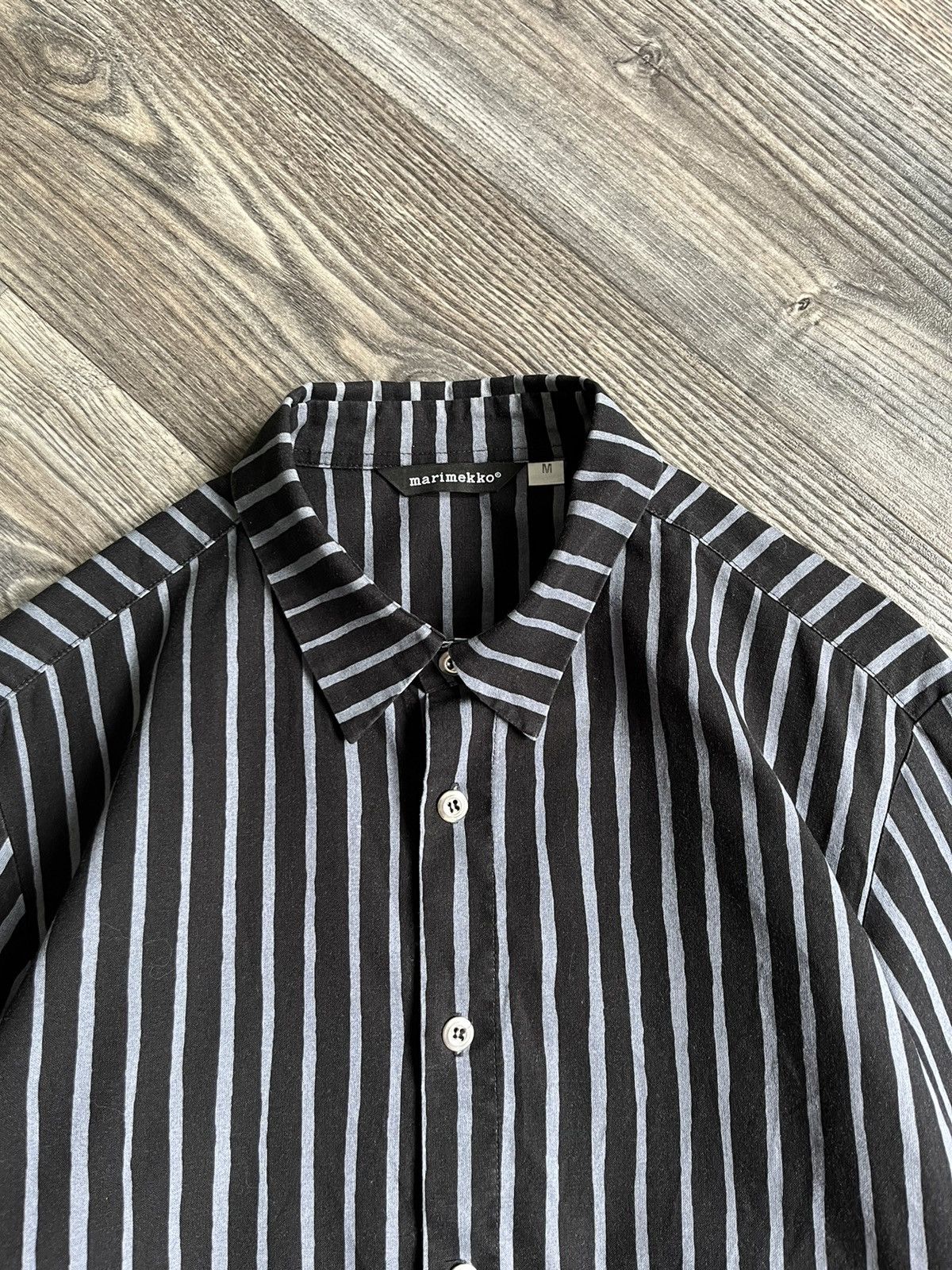 Marimekko × Vintage MARIMEKKO VINTAGE RARE STRIPED JAPANESE GRUNGE CLASSIC SHIRT Size US M / EU 48-50 / 2 - 7 Thumbnail