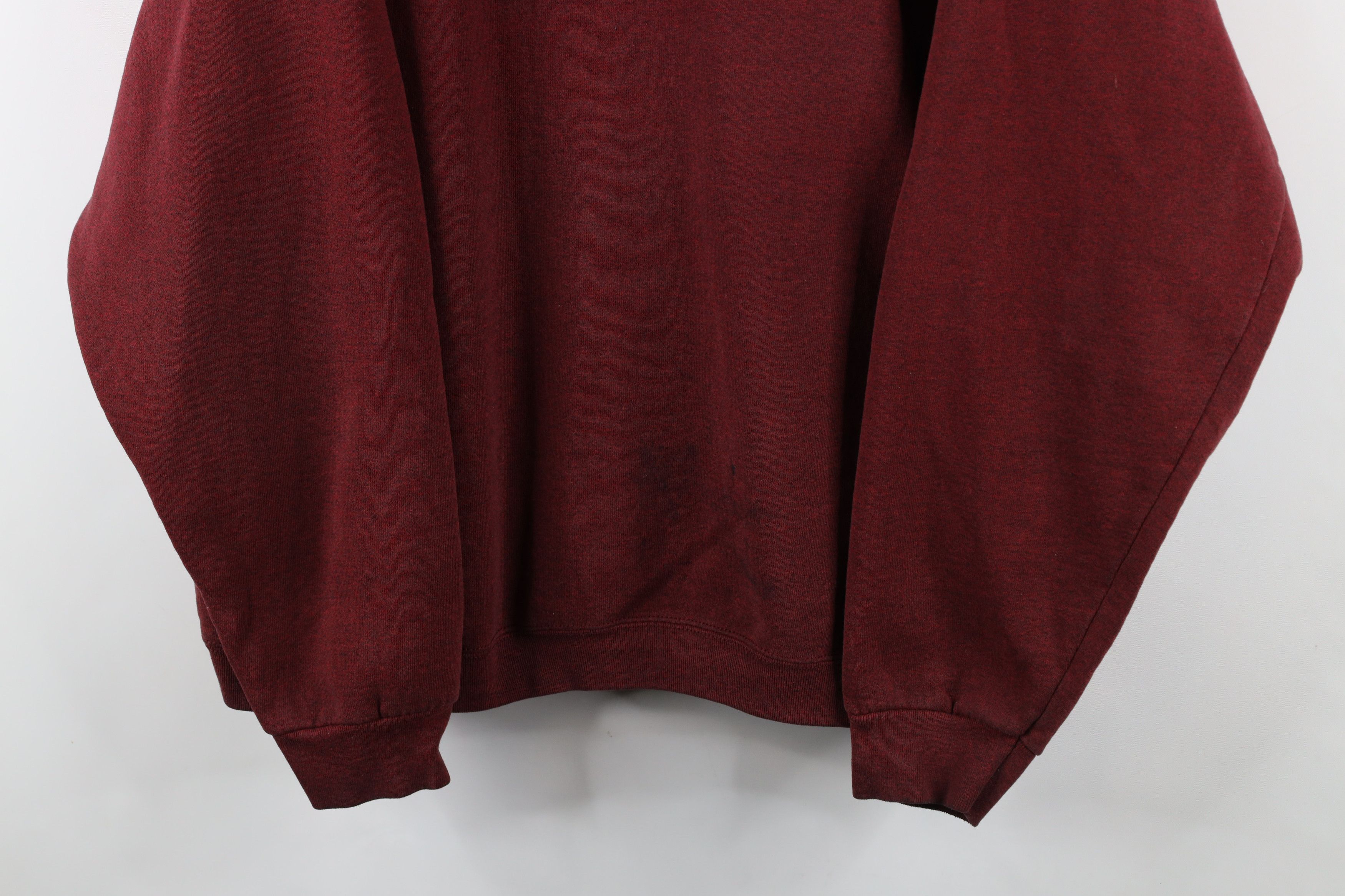 Vintage Vintage 90s Wilson Blank Crewneck Sweatshirt Heather Red Size US XXL / EU 58 / 5 - 3 Thumbnail