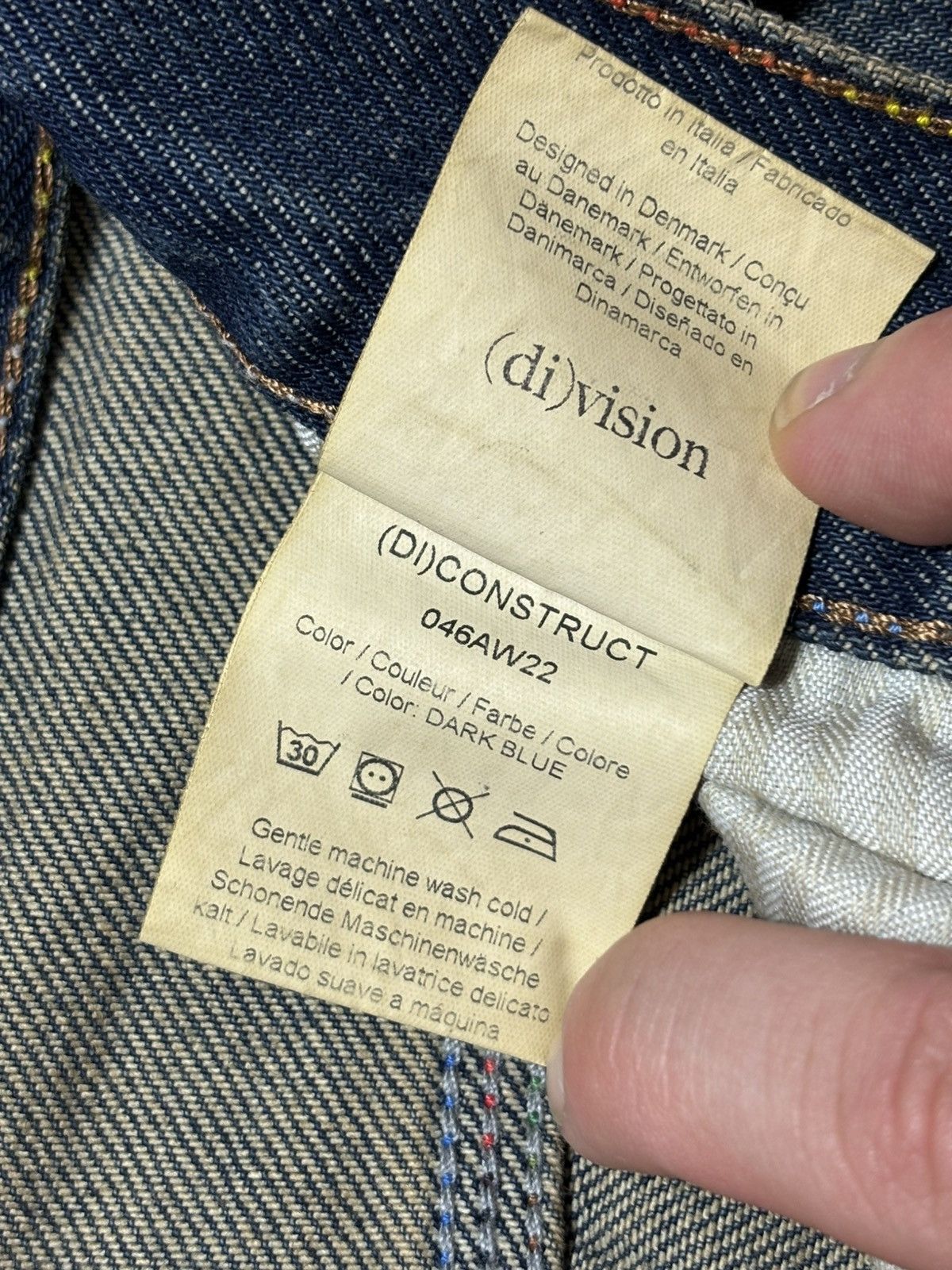 (di)vision Unique Patchwork Denim Jeans – Size 32 Size 24" / US 00 / IT 34 - 9 Thumbnail