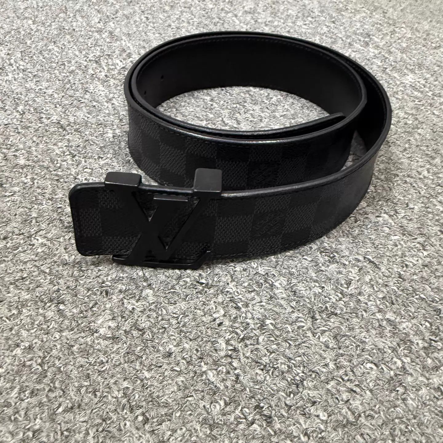 Louis Vuitton LV black monogram belt size 90 95 new Size ONE SIZE - 1 Thumbnail