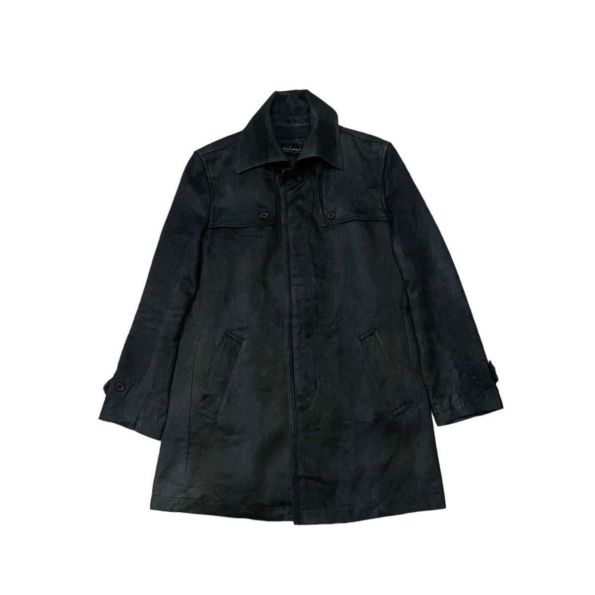 Vintage Tornado Mart Japan Suede Waxed Long Jacket