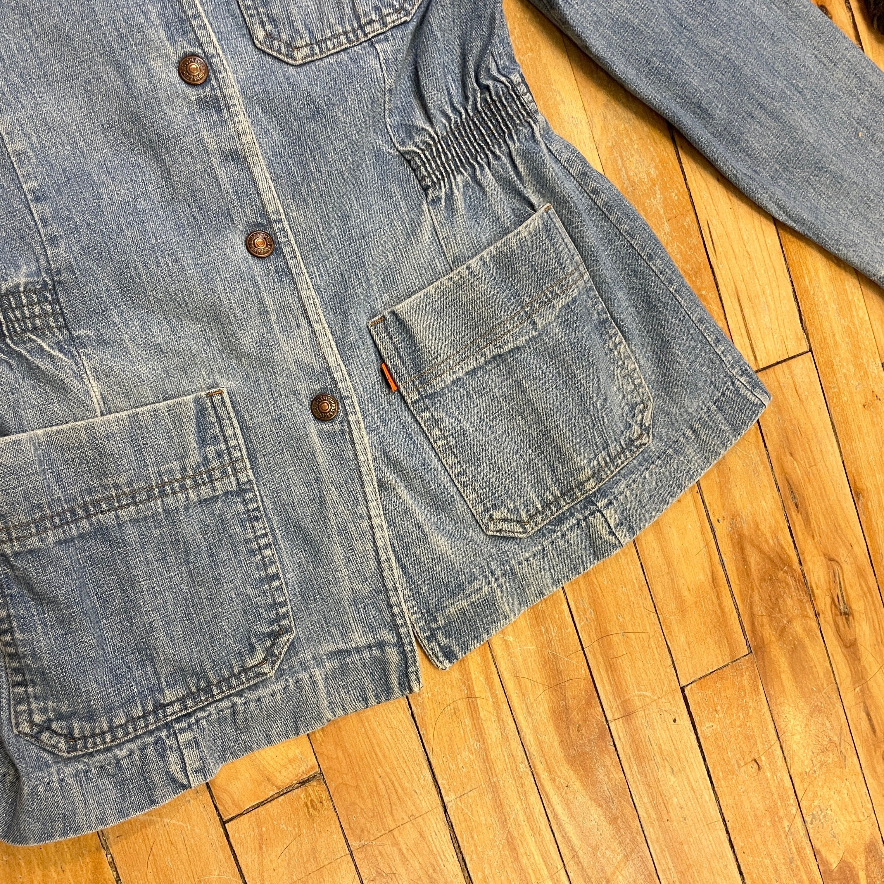 Levi's Amazing Rare 70s Levi's Orange Tab Vintage Denim Jacket With Elasticated Waist Size S Size S / US 4 / IT 40 - 3 Thumbnail