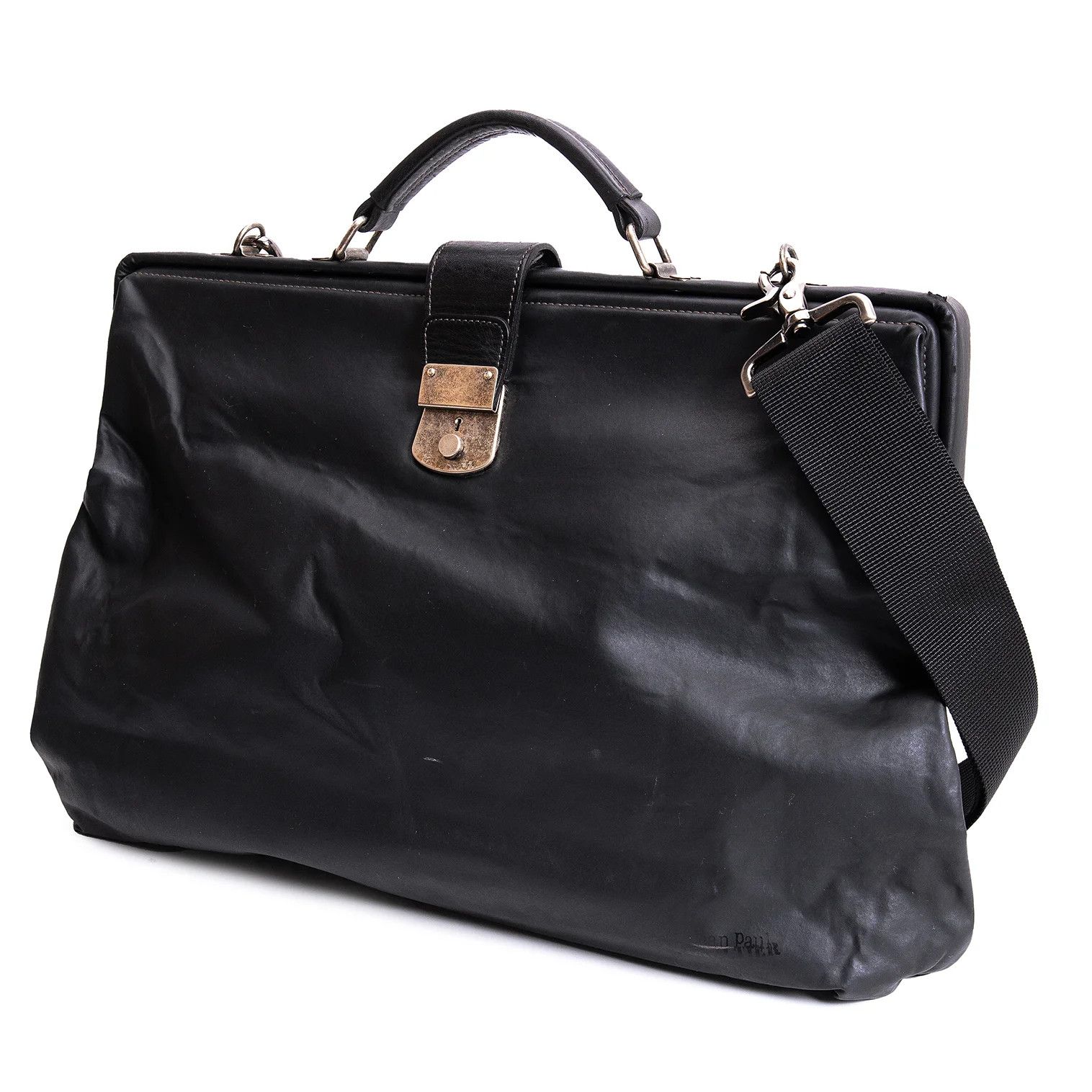 Jean Paul Gaultier Coated Doctor Bag in Black with Damage and Stains Size ONE SIZE - 1 Thumbnail