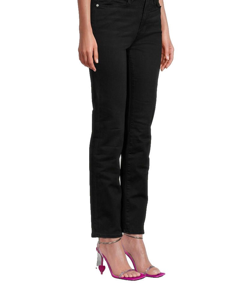 Frame Frame Women US29 Blackfinn Le Super High Straight Leg Jeans Size 29" - 2 Thumbnail