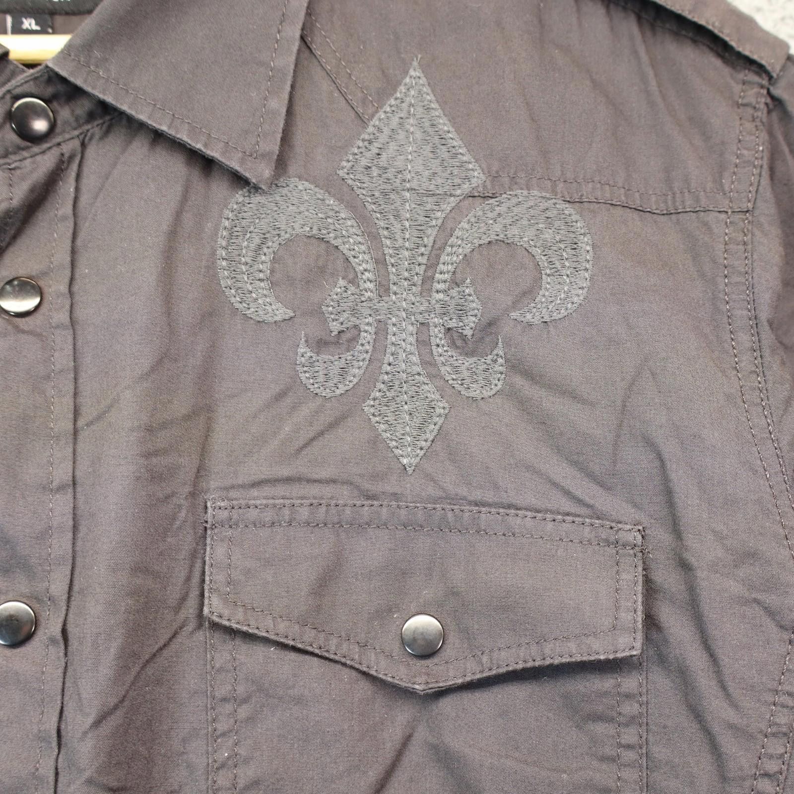 Eighty Eight Vtg Eighty Eight Plat Men XL LS Distress Embroidered Cotton Size US XL / EU 56 / 4 - 7 Thumbnail