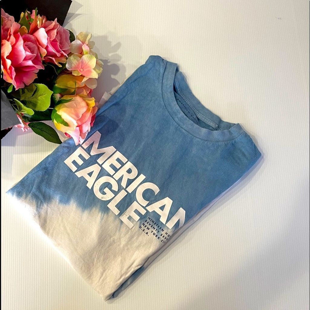 American Eagle Outfitters American Eagle Men’s T-shirt Blue & white tie die Size XL Size US XL / EU 56 / 4 - 1 Thumbnail