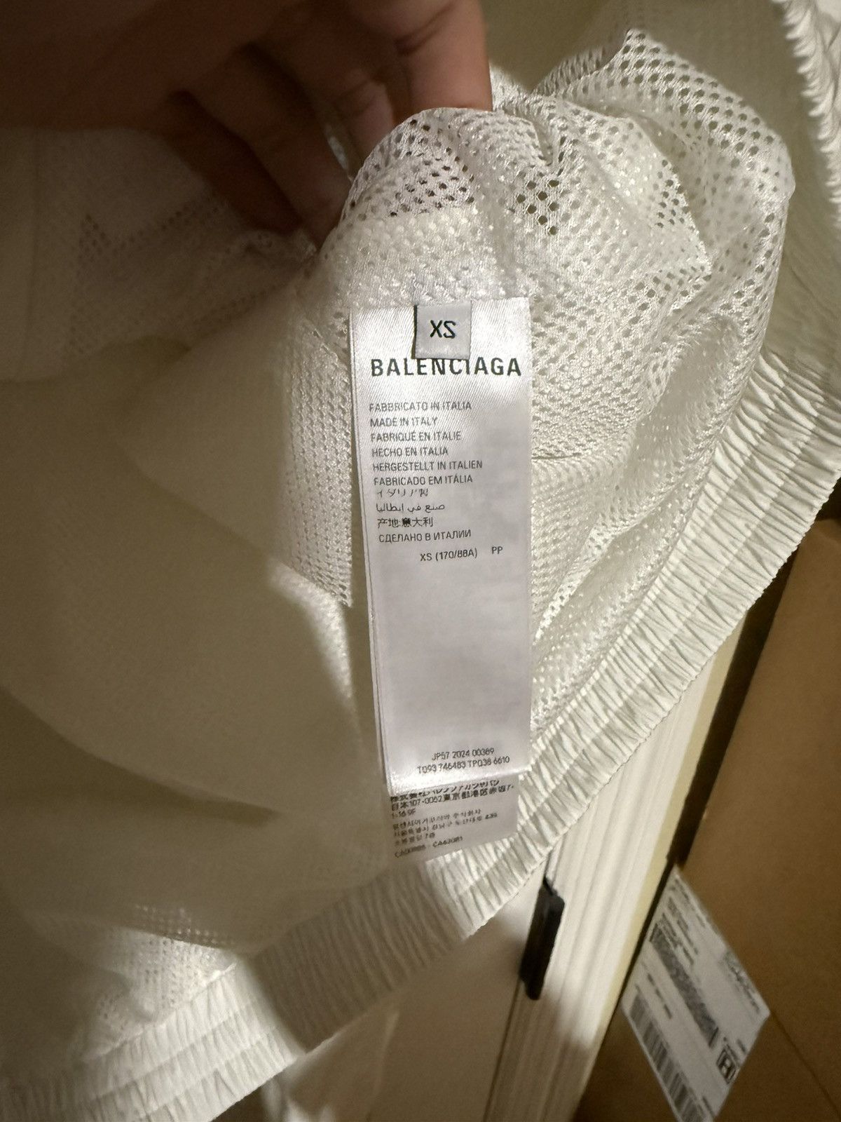 Balenciaga Balenciaga White/Red Sporty Track Zip-Up Jacket Size US XS / EU 42 / 0 - 4 Thumbnail