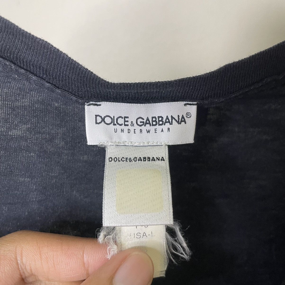 Dolce & Gabbana Dolce & Gabbana Black Underwear T Shirt Size US L / EU 52-54 / 3 - 2 Thumbnail