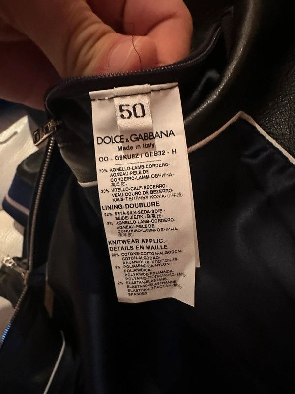 Dolce & Gabbana S/S 2018 RUNWAY DG KING LAMB LEATHER BOMBER JACKET Size US M / EU 48-50 / 2 - 5 Thumbnail