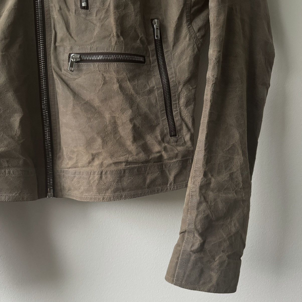 Rick Owens Rick Owens FW20 Blistered Lamb Leather Stooges Jacket Size US M / EU 48-50 / 2 - 2 Thumbnail