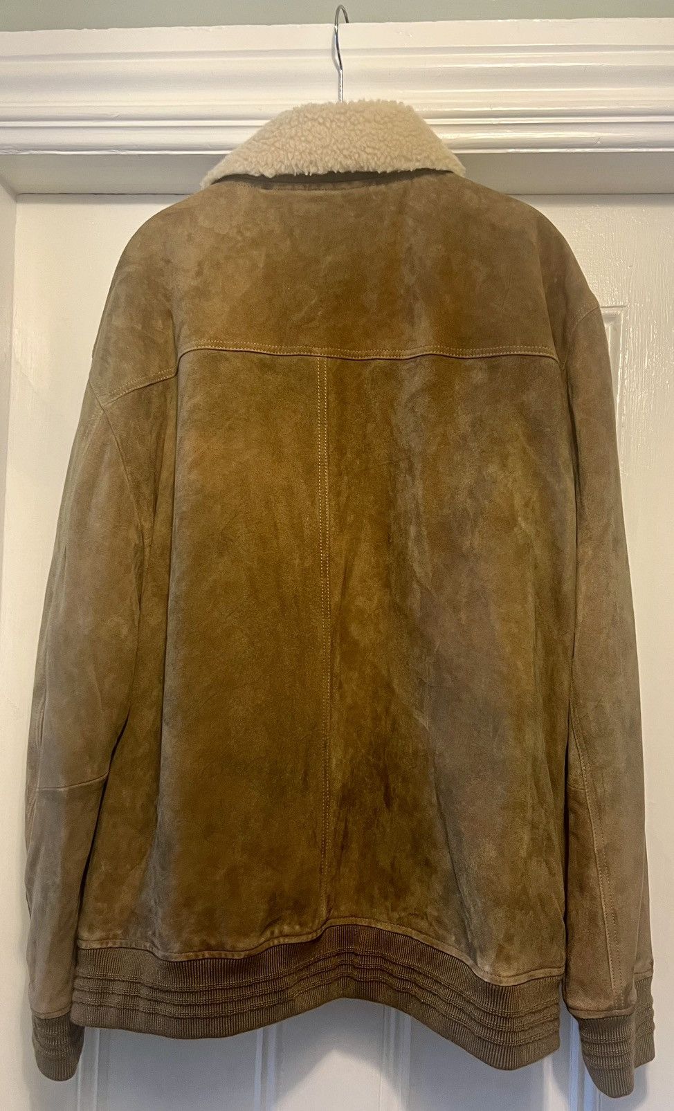 Slate & Stone Authentic Slate & Stone Goat Suede Aviator Jacket Sand XXL Size US XXL / EU 58 / 5 - 9 Thumbnail
