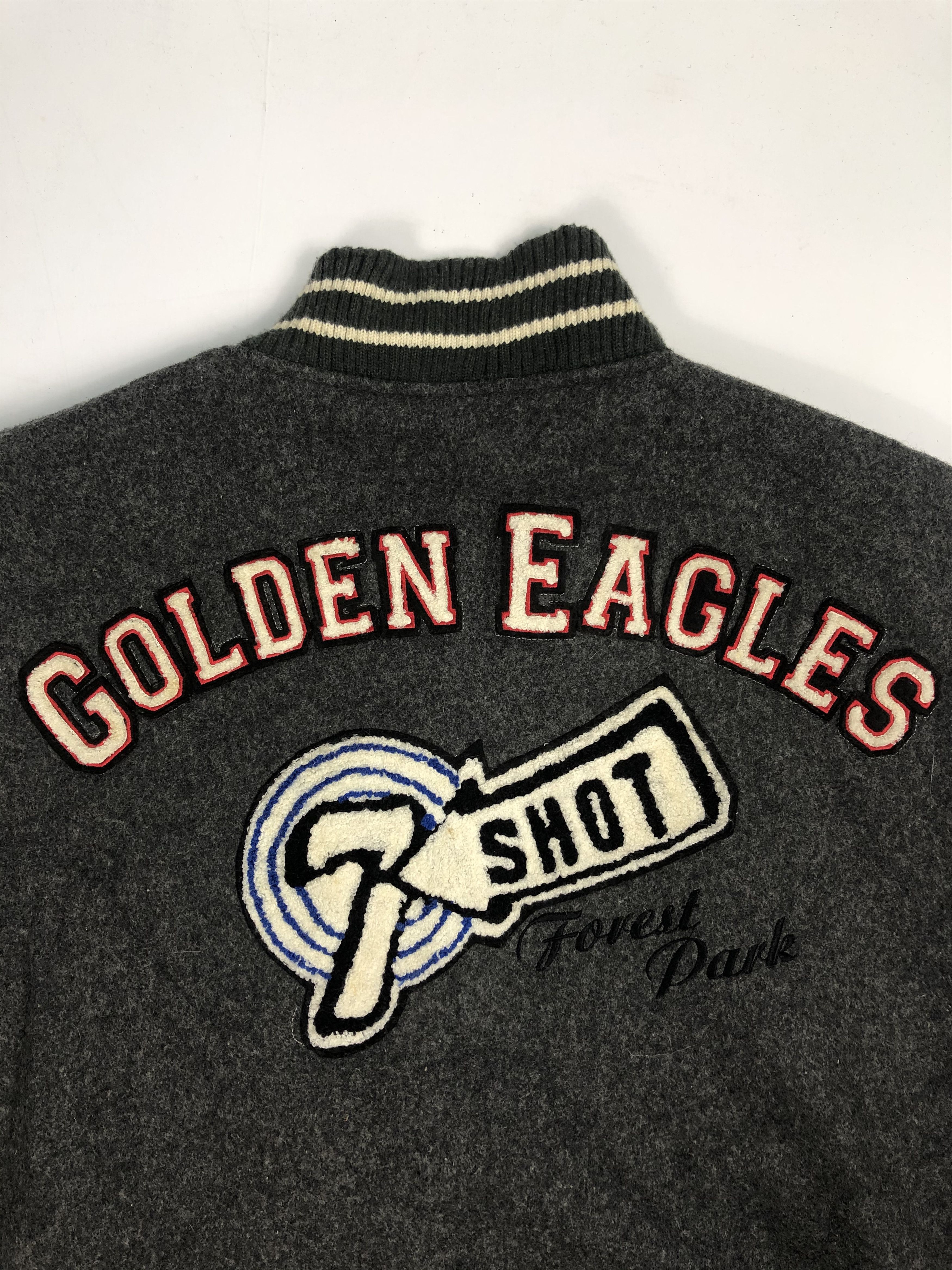 Japanese Brand Vintage 90s Golden Eagle Leather Varsity Jacket V0059 Size US L / EU 52-54 / 3 - 6 Thumbnail