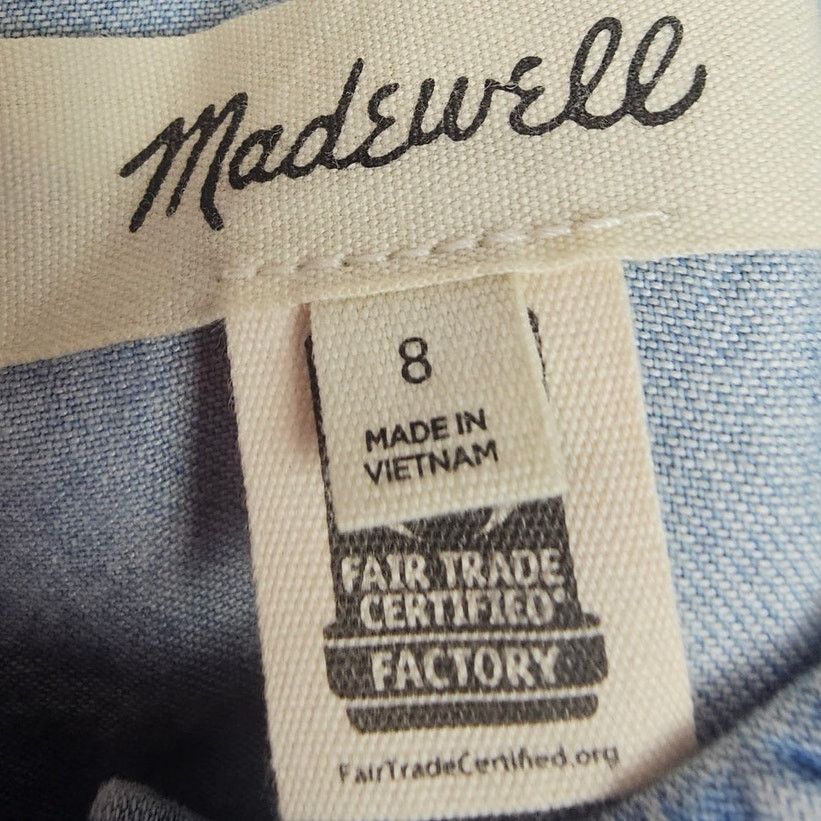 Madewell Madewell Womens Margie Denim Babydoll Dress Sz 8 Mini Preppy Size M / US 6-8 / IT 42-44 - 6 Thumbnail