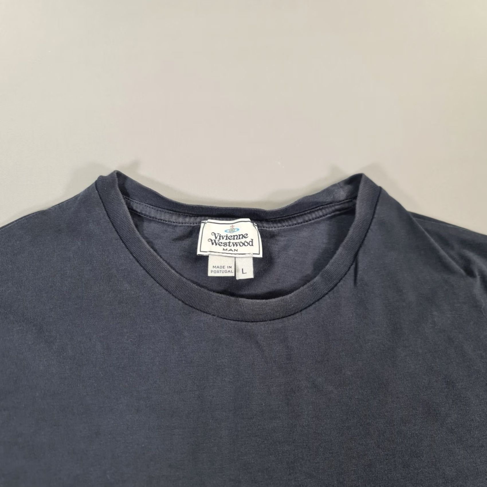 Vivienne Westwood Vivienne Westwood Mens T Shirt Navy Blue Large Cotton Logo Short Sleeve Crew Neck” Size US L / EU 52-54 / 3 - 2 Thumbnail