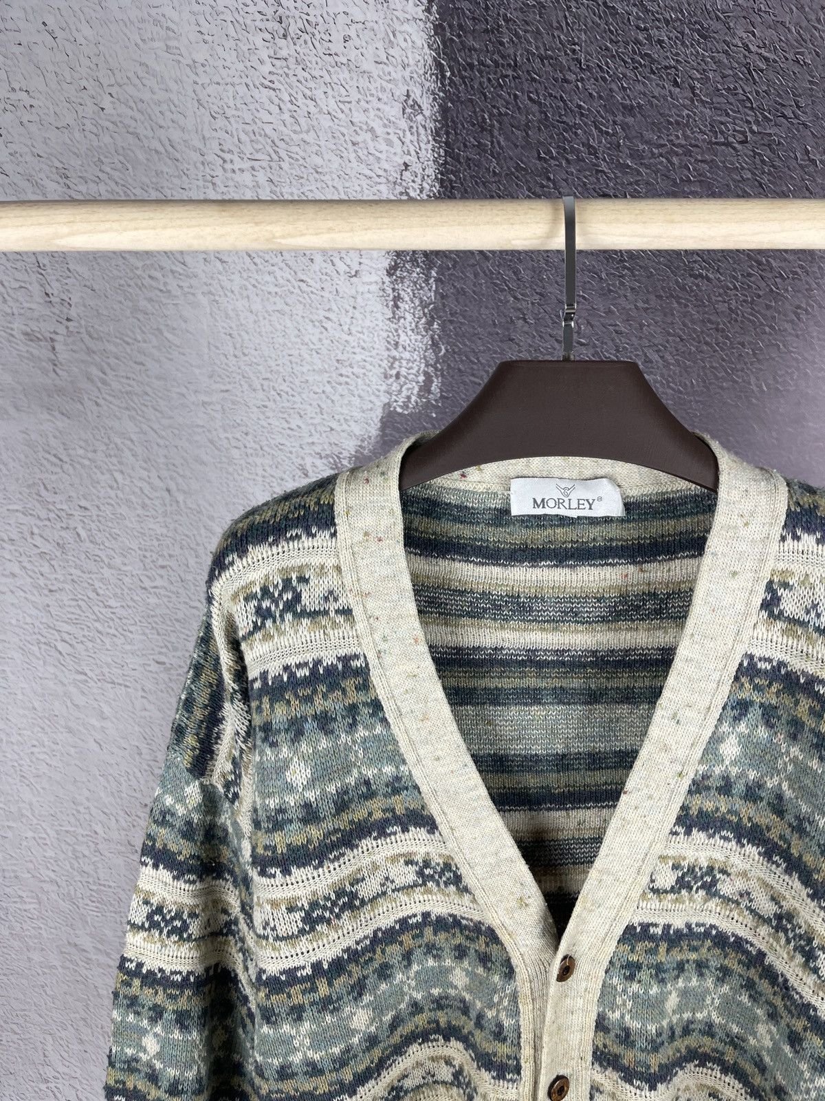 Vintage Morley vintage coogie style knitwear cardigan Size US M / EU 48-50 / 2 - 3 Thumbnail
