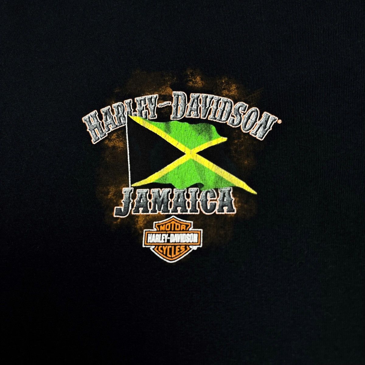 Harley Davidson × Vintage Y2K Vintage Harley Davidson Jamaica Black T-Shirt Size US XXL / EU 58 / 5 - 6 Thumbnail