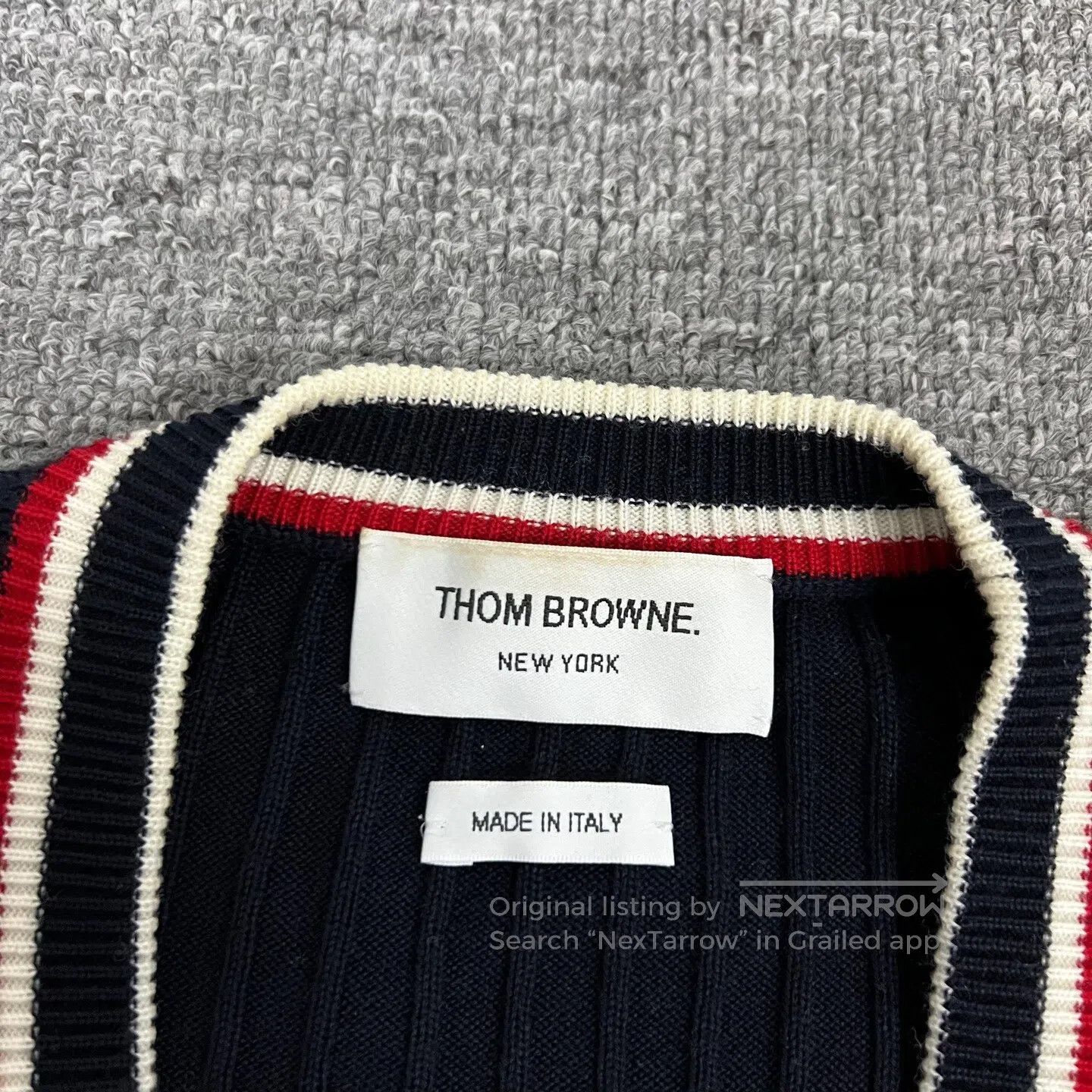 Thom Browne Thom Browne size 40 Colorful striped long cardigan jacket| Size L / US 10 / IT 46 - 6 Thumbnail