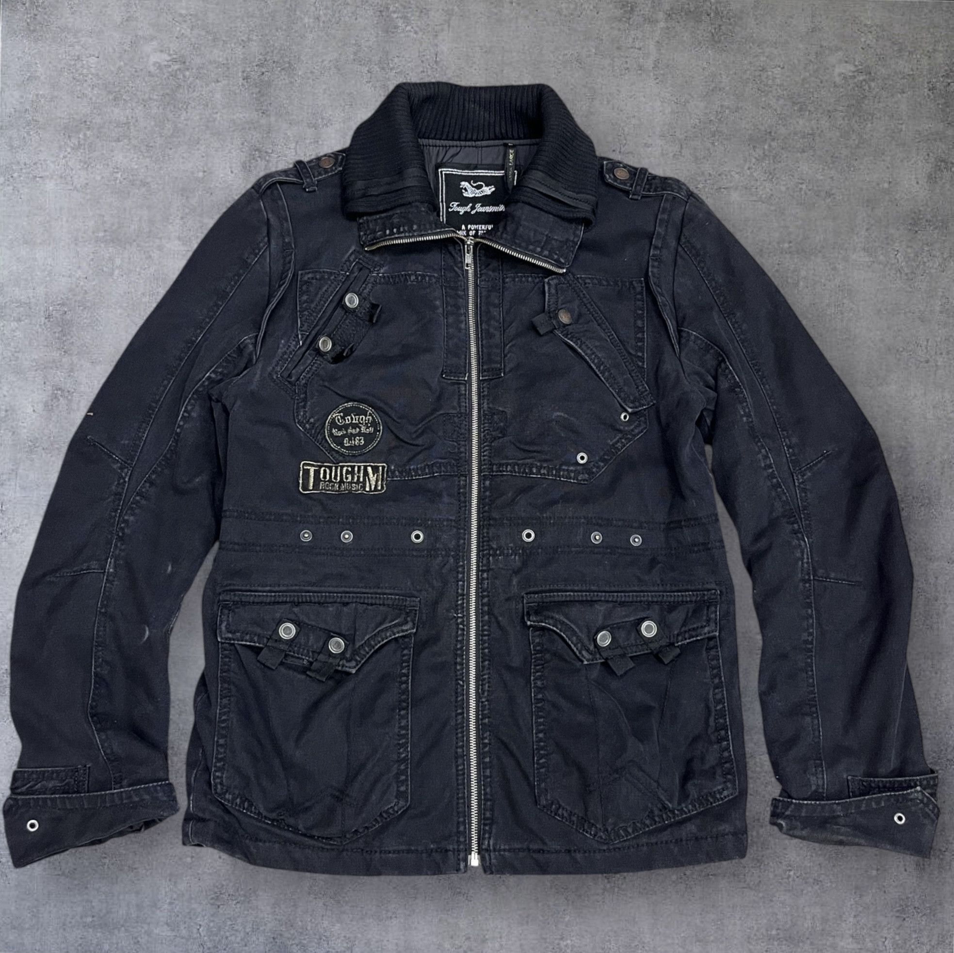 ROCKSMITH 🔥Grunge🔥Vintage Tough Jeansmith Rock & Roll Canvas Jacket Size US M / EU 48-50 / 2 - 19 Thumbnail