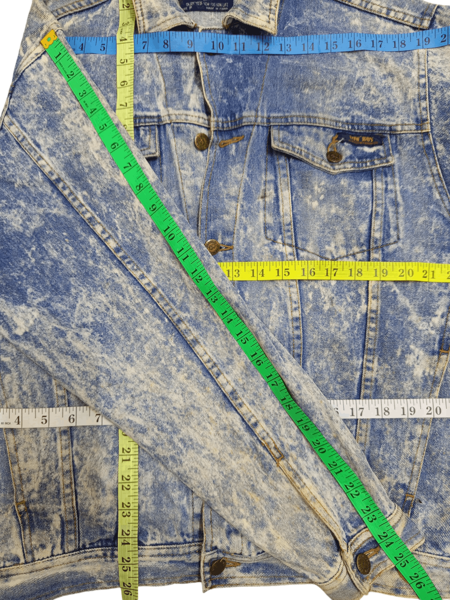 Japanese Brand Vintage Cowboy Distressed Denim Jacket Size US L / EU 52-54 / 3 - 10 Thumbnail