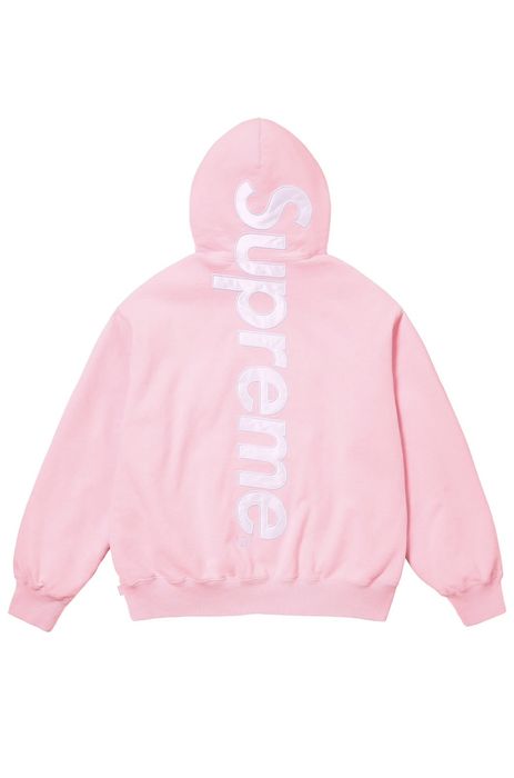 Supreme Supreme Satin Appliqué Hooded Sweatshirt | Grailed